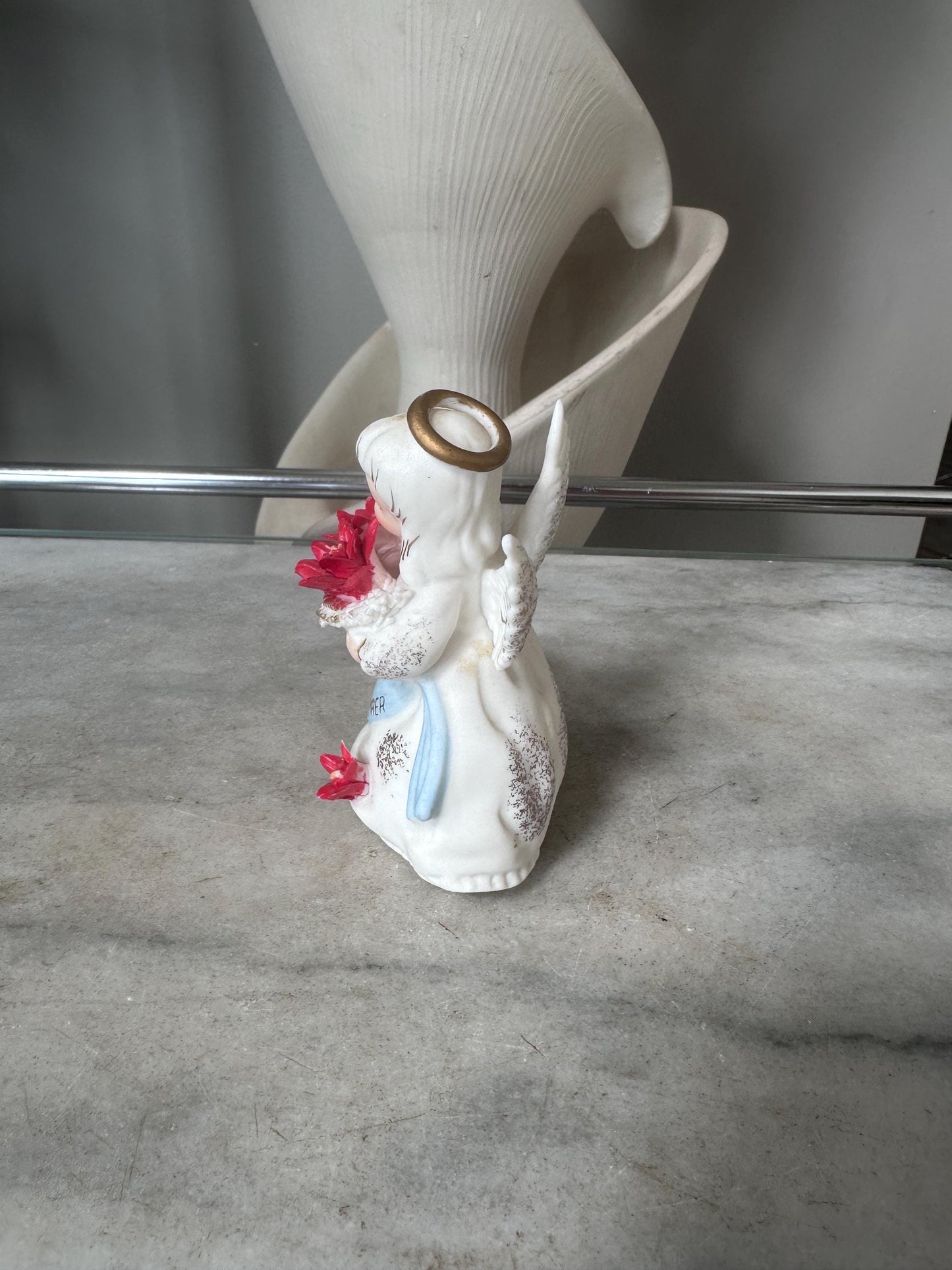 Vintage Lefton Japan December Angel Christmas Figurine | Mid-Century Holiday Collectible (PLEASE READ DESCRIPTION)