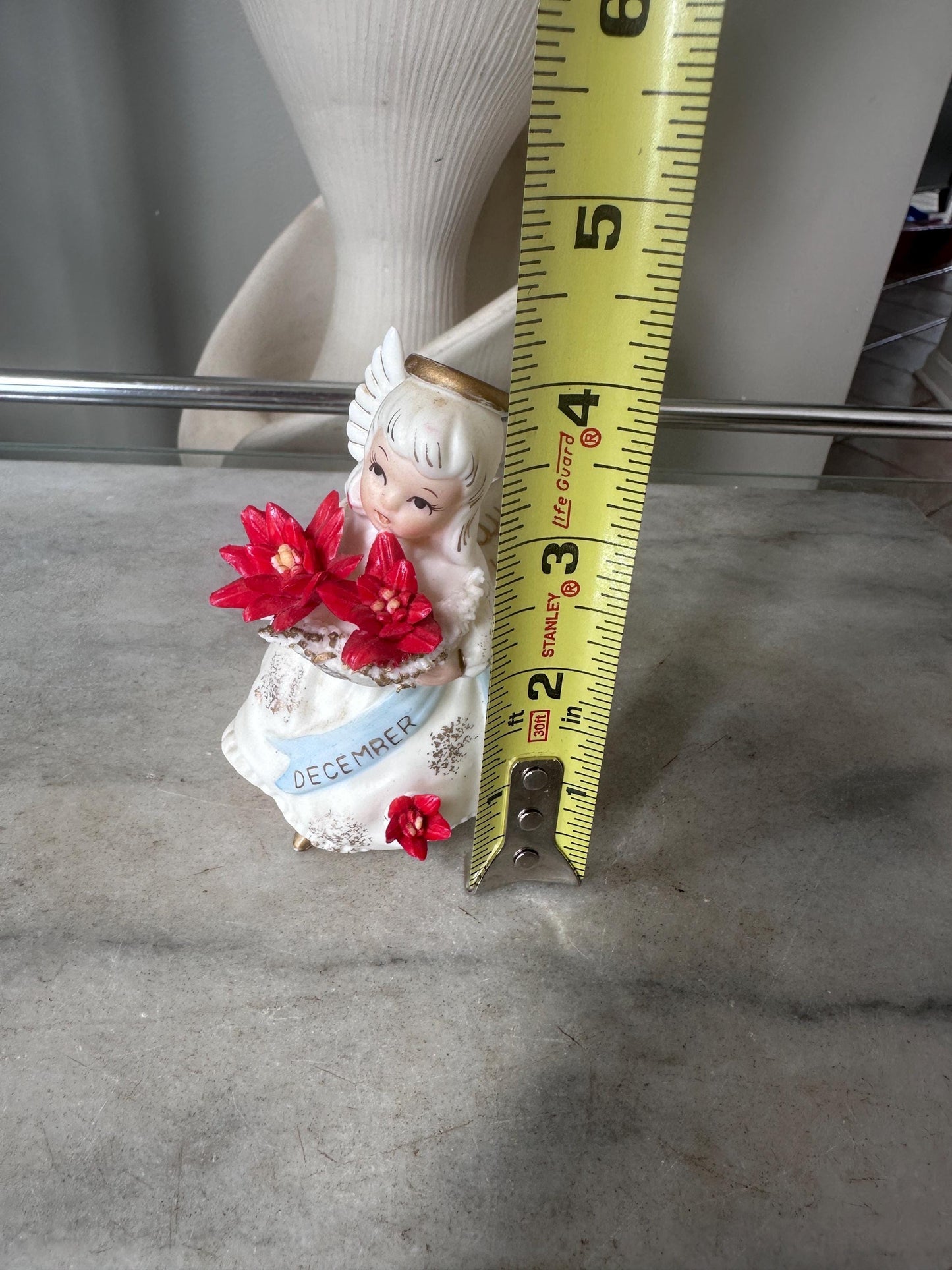 Vintage Lefton Japan December Angel Christmas Figurine | Mid-Century Holiday Collectible (PLEASE READ DESCRIPTION)
