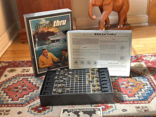 Vintage 1965 Breakthru Double Strategy Game | 3M Bookshelf Series Board Game | Complete Mid-Century Classic