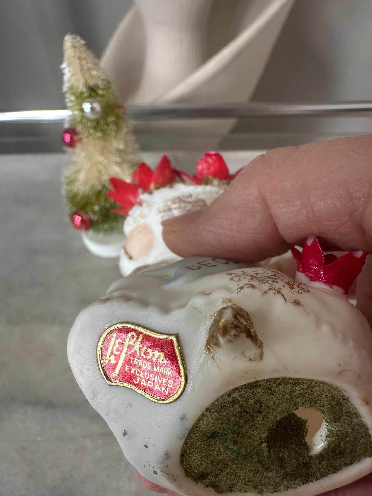 Vintage Lefton Japan December Angel Christmas Figurine | Mid-Century Holiday Collectible (PLEASE READ DESCRIPTION)