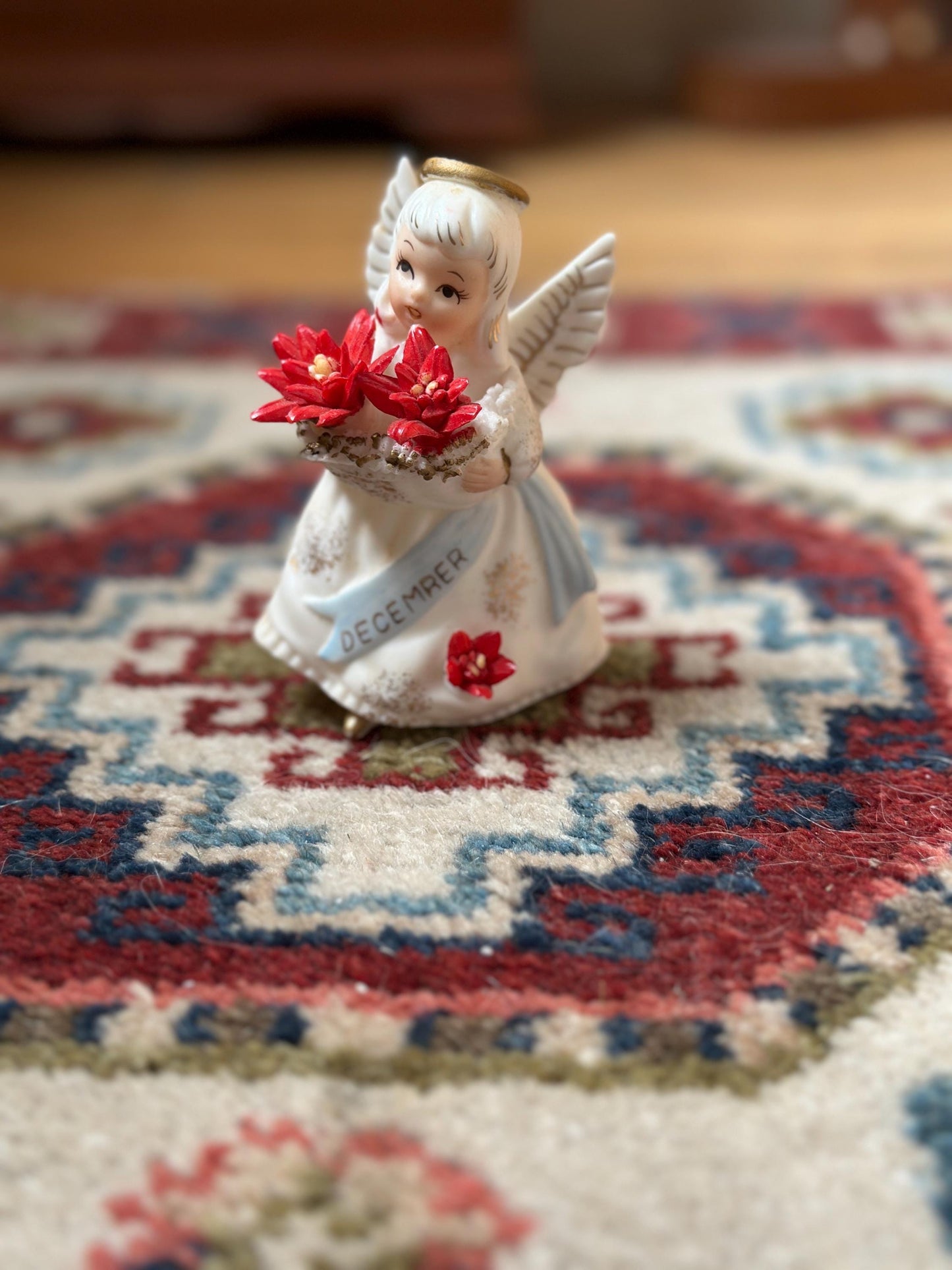 Vintage Lefton Japan December Angel Christmas Figurine | Mid-Century Holiday Collectible (PLEASE READ DESCRIPTION)