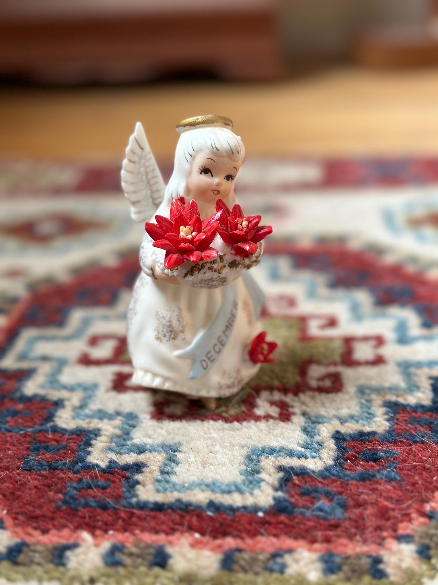 Vintage Lefton Japan December Angel Christmas Figurine | Mid-Century Holiday Collectible (PLEASE READ DESCRIPTION)