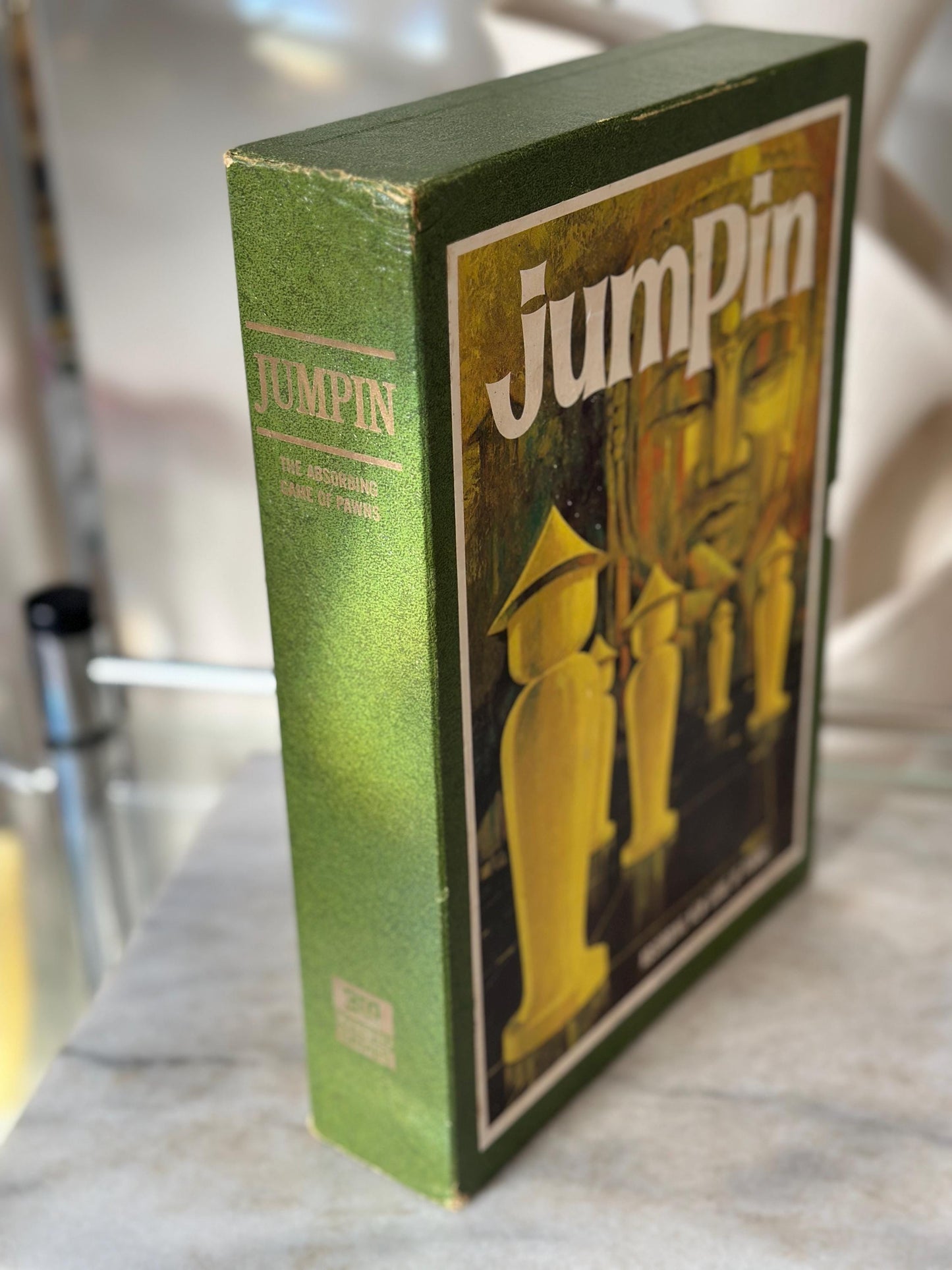 Vintage 1964 3M Bookshelf Series “Jumpin” Board Game | Complete Strategy Game with Metal Gold & Silver Pawns | Mid-Century Family Game