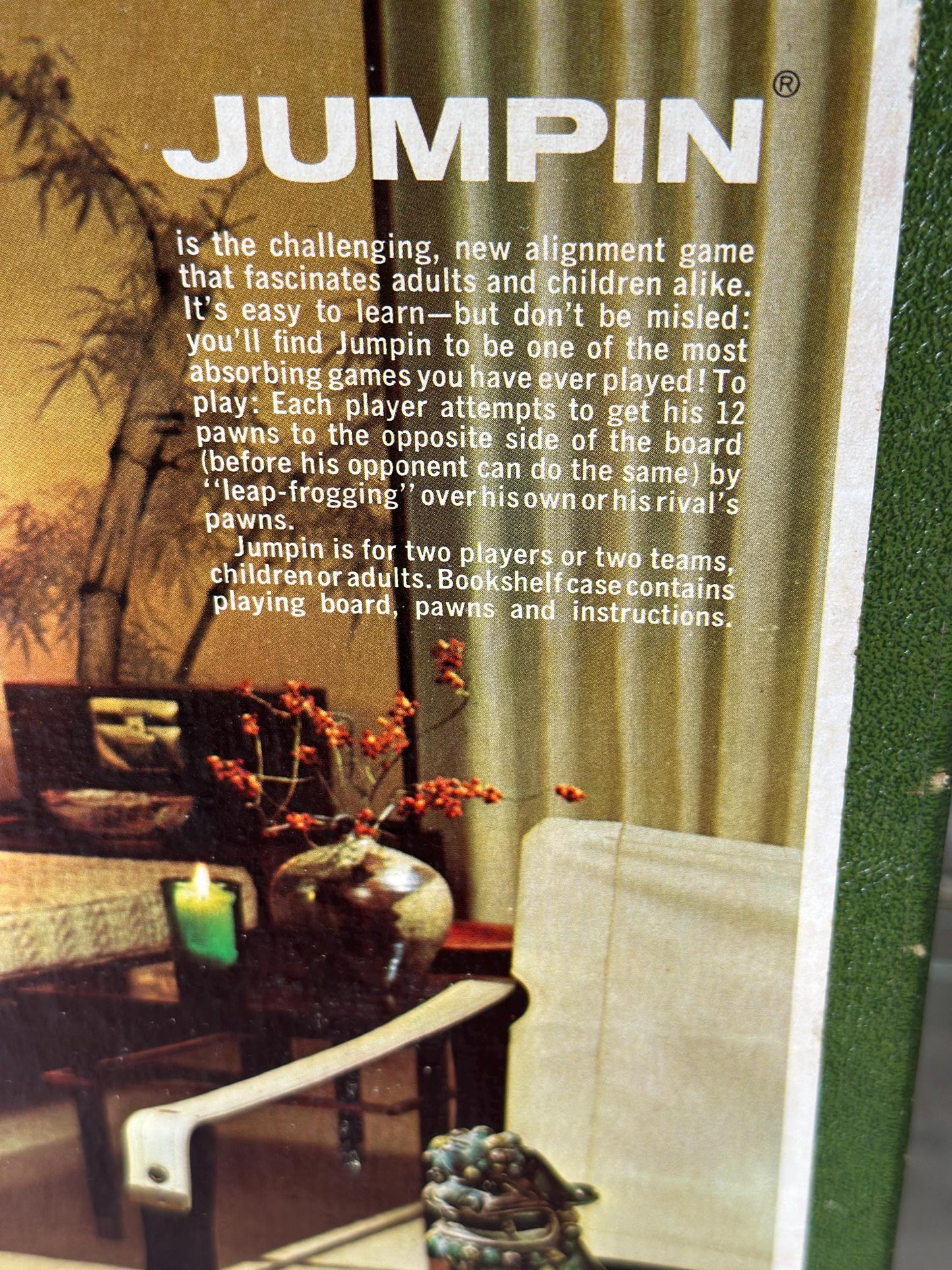 Vintage 1964 3M Bookshelf Series “Jumpin” Board Game | Complete Strategy Game with Metal Gold & Silver Pawns | Mid-Century Family Game