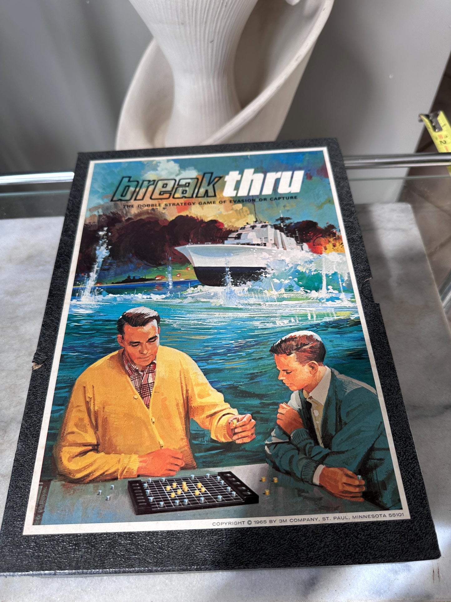 Vintage 1965 Breakthru Double Strategy Game | 3M Bookshelf Series Board Game | Complete Mid-Century Classic