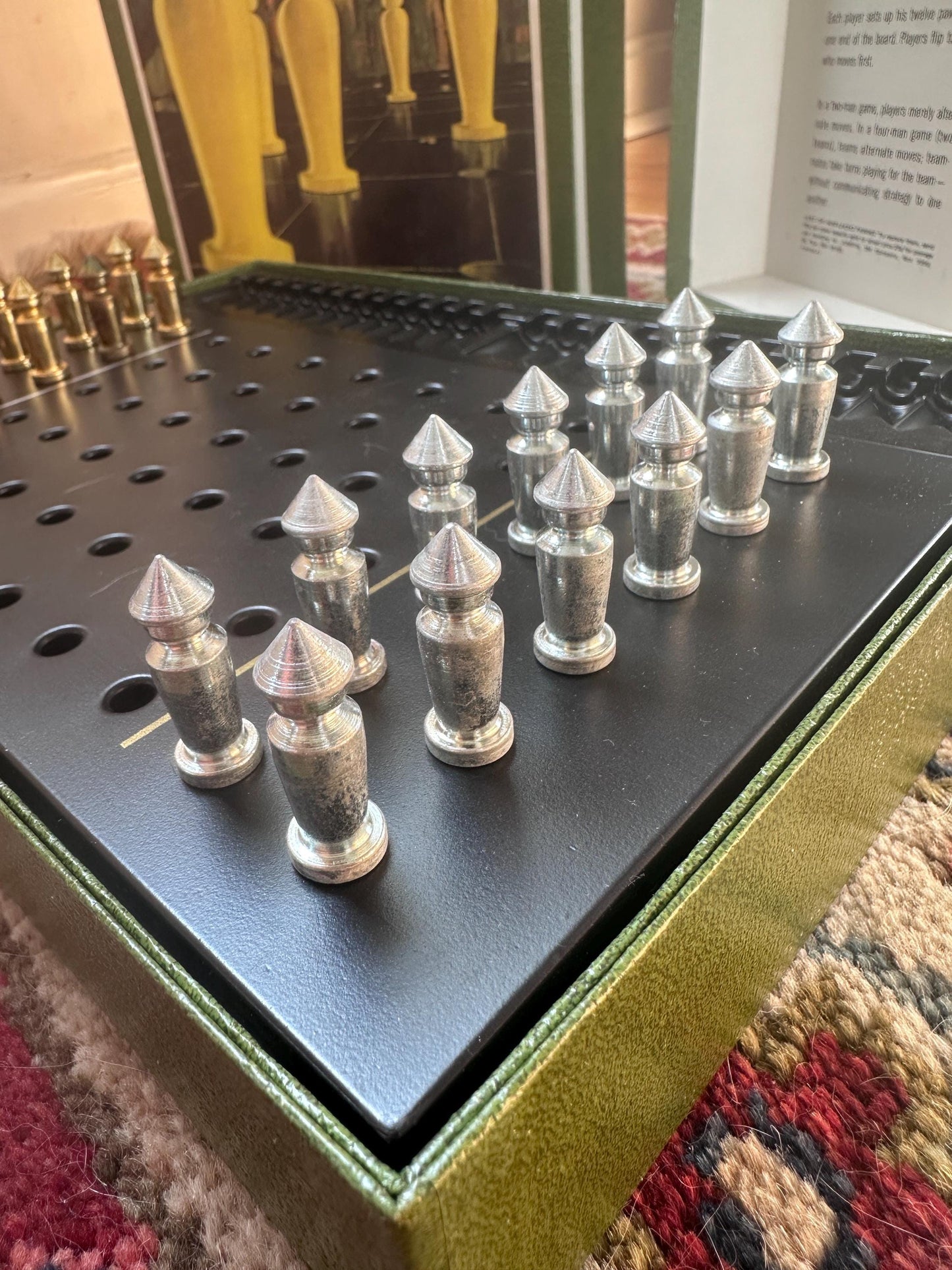 Vintage 1964 3M Bookshelf Series “Jumpin” Board Game | Complete Strategy Game with Metal Gold & Silver Pawns | Mid-Century Family Game