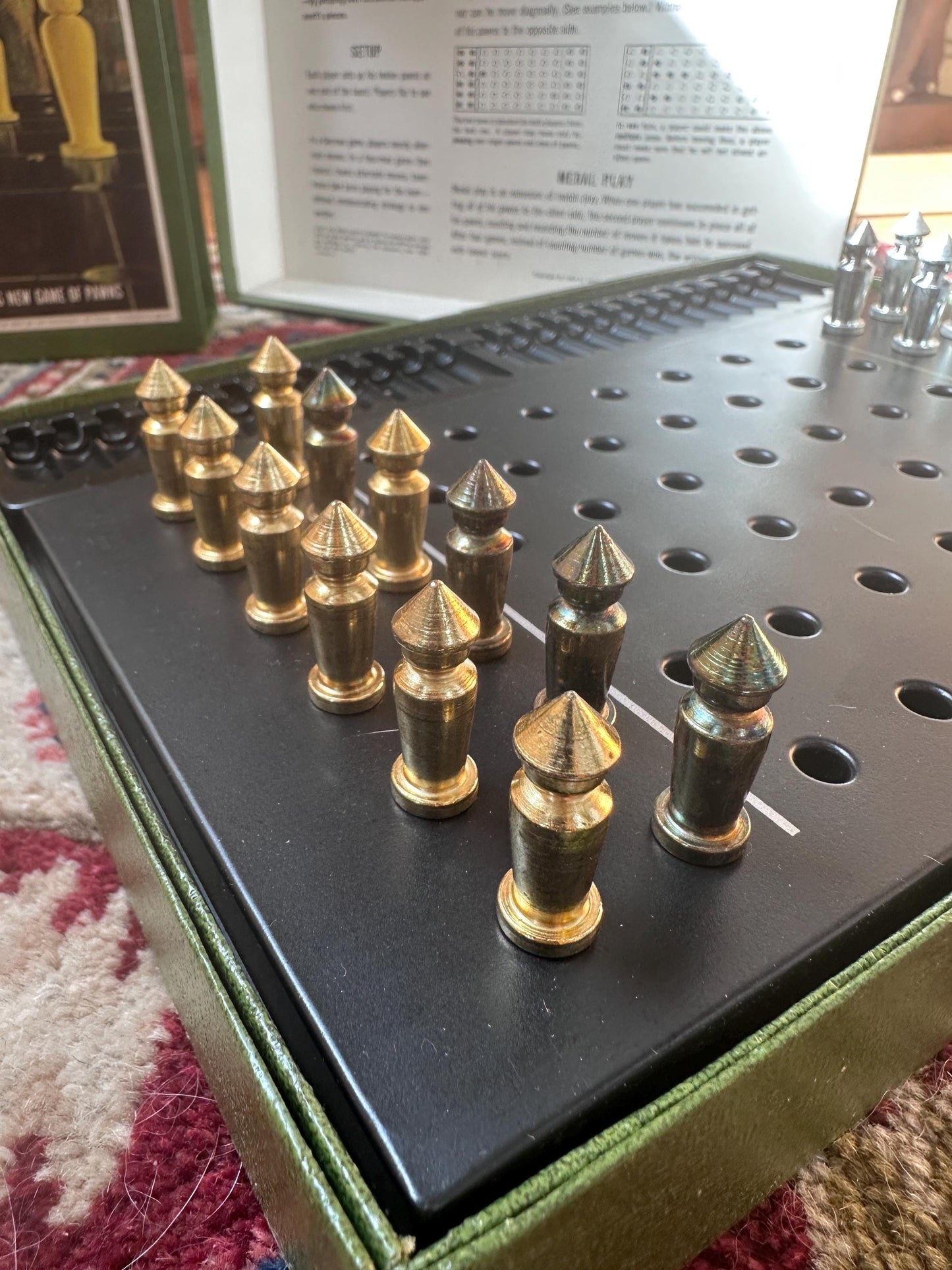 Vintage 1964 3M Bookshelf Series “Jumpin” Board Game | Complete Strategy Game with Metal Gold & Silver Pawns | Mid-Century Family Game