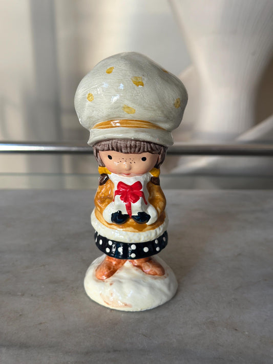 Vintage 1971 Holly Hobbie Winter Figurine – American Greetings Ceramic Collectible