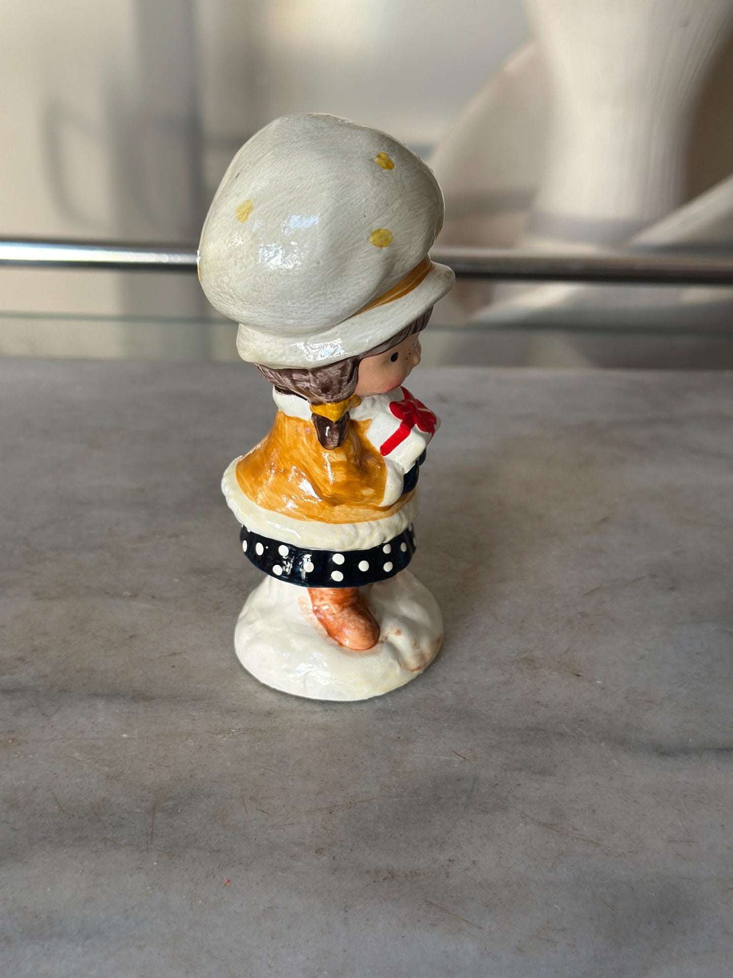 Vintage 1971 Holly Hobbie Winter Figurine – American Greetings Ceramic Collectible