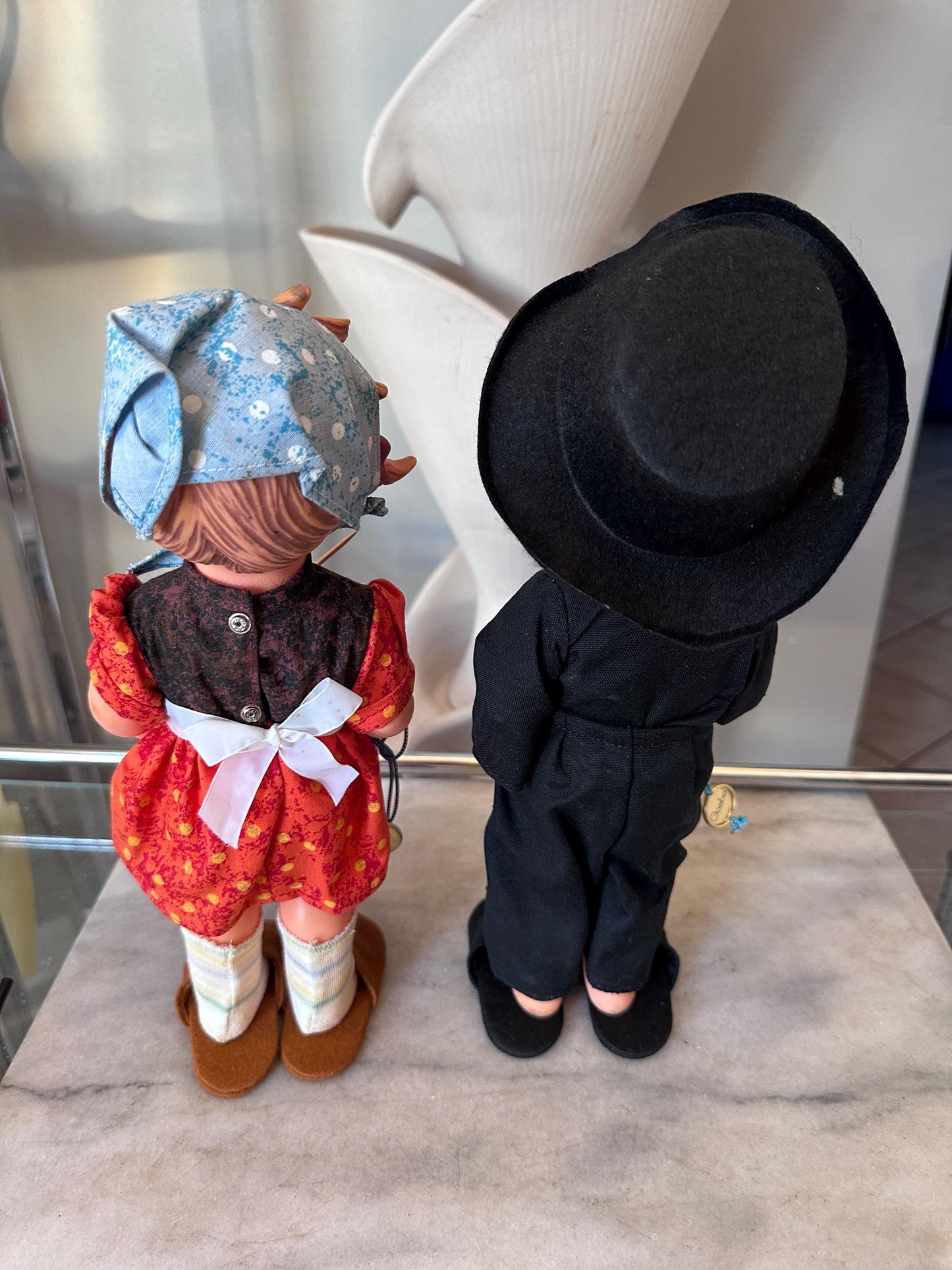 Vintage Goebel Hummel Doll Set – Liesl “Happy Pastime” & Felix the Chimney Sweep – 11” Vinyl Dolls – Germany – Original Packaging Included