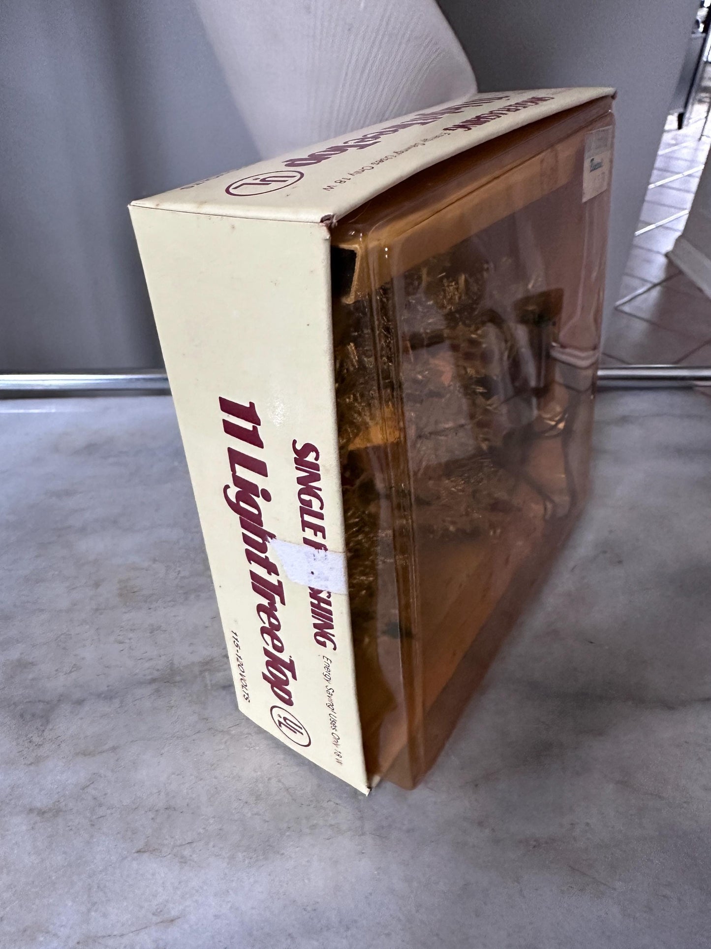 Vintage 1970s Electric Gold Star Christmas Tree Topper | Flashing 11-Light Tree Topper | Tested & Working | Original Box | Retro Holiday Dec