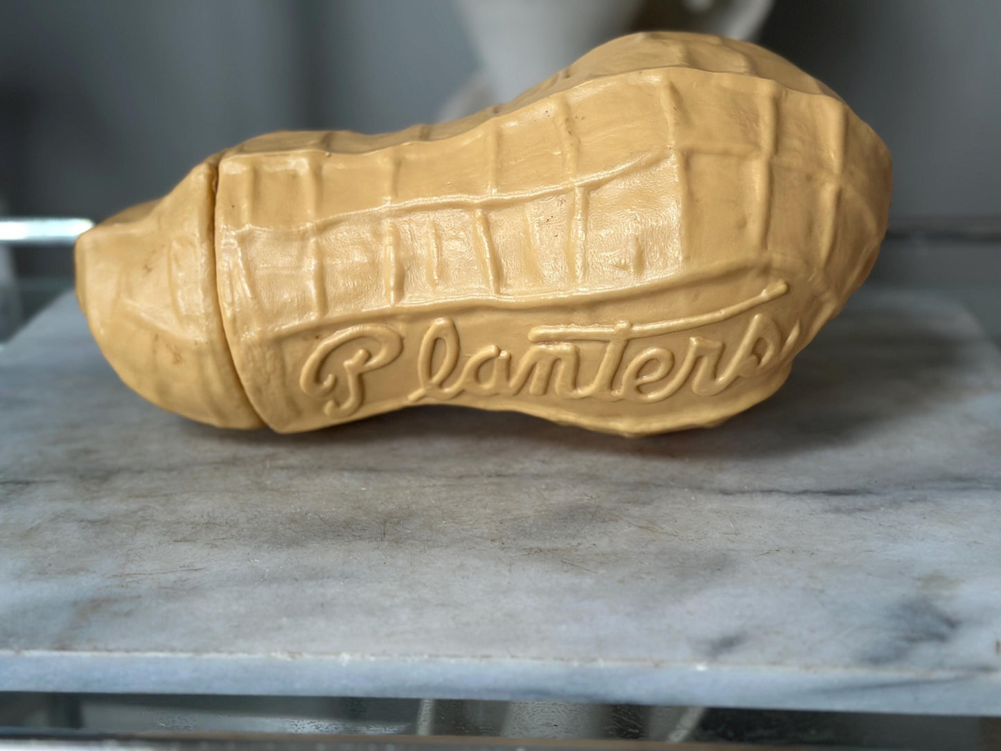 Vintage Planters Peanut Plastic Storage Container | Mr. Peanut Advertising Collectible | Retro Kitchen Canister | Planters Peanuts Memorabil