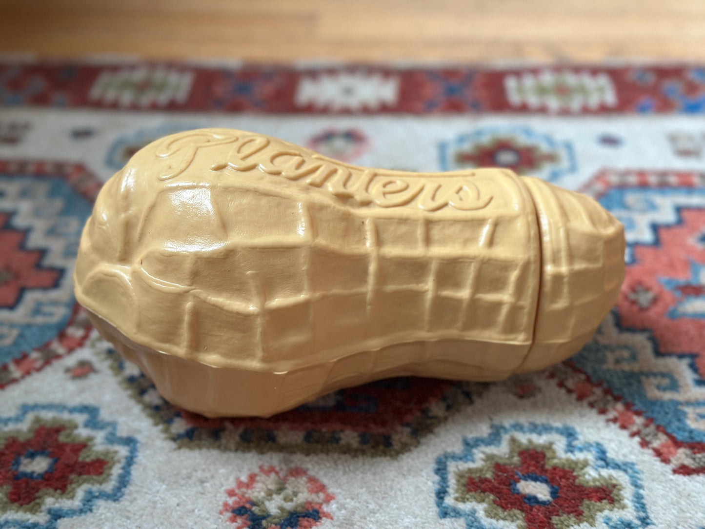 Vintage Planters Peanut Plastic Storage Container | Mr. Peanut Advertising Collectible | Retro Kitchen Canister | Planters Peanuts Memorabil