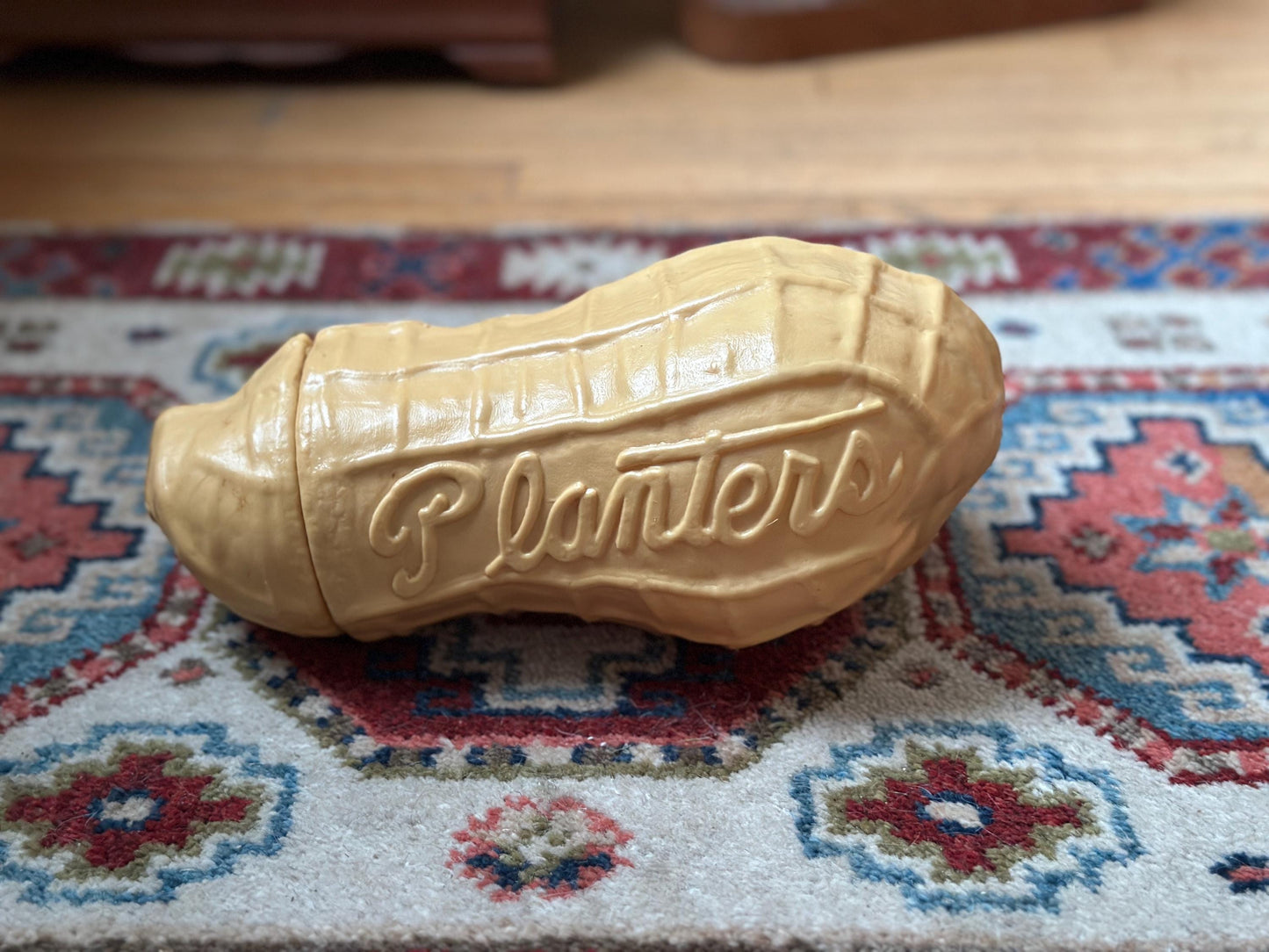 Vintage Planters Peanut Plastic Storage Container | Mr. Peanut Advertising Collectible | Retro Kitchen Canister | Planters Peanuts Memorabil