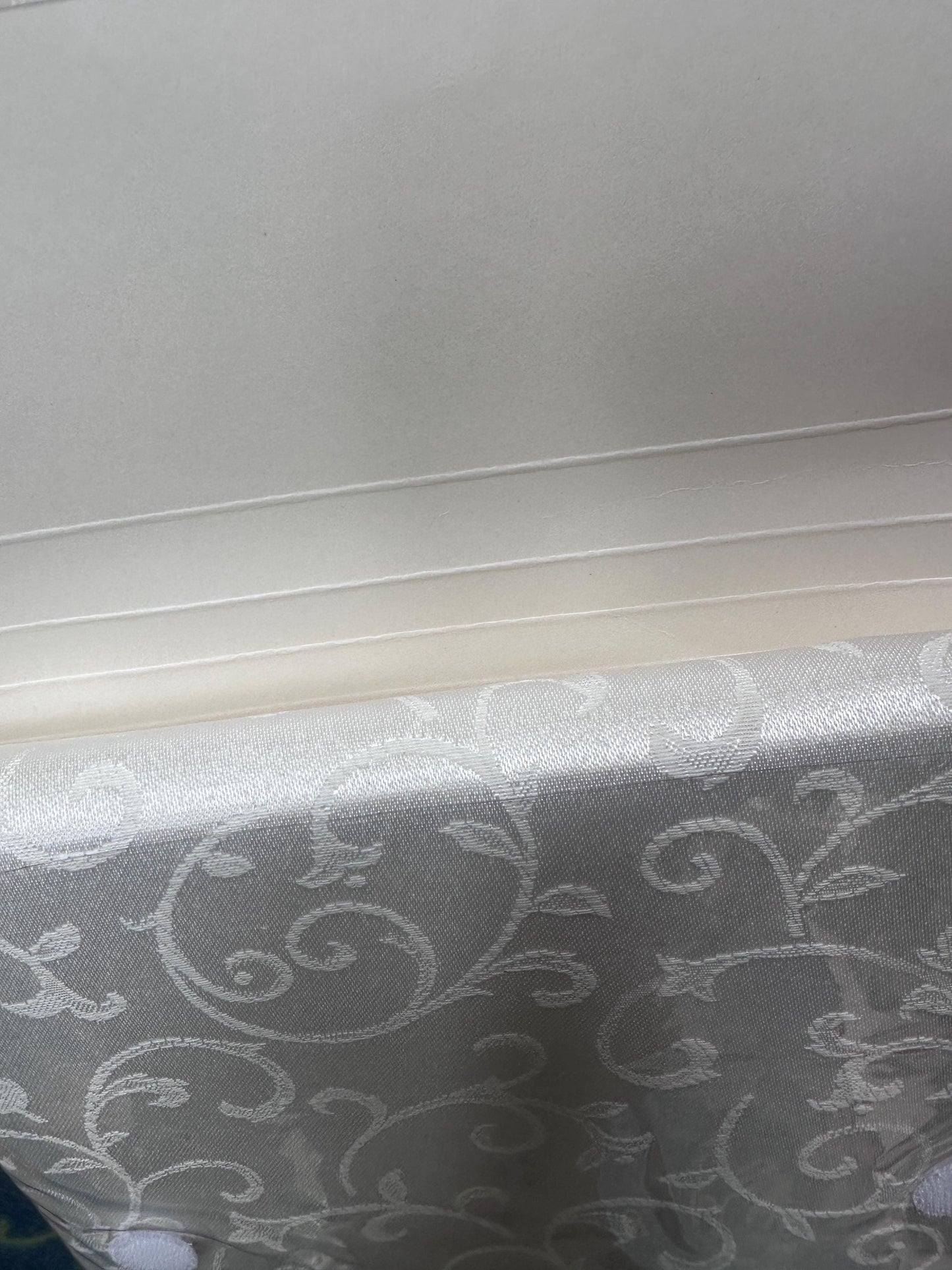 Lenox Opal Innocence Oval Tablecloth | Ivory Fine Table Linen | 60” x 84” | New Sealed Package | Elegant  Holiday & Formal Entertaining