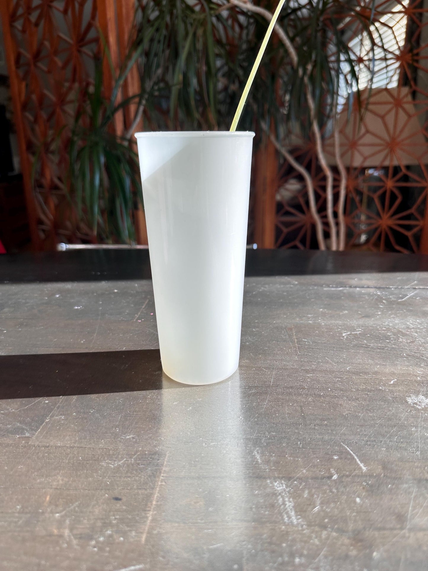 Vintage 1950s Tupperware “Millionaire Line” Glass Set #116 + Long Iced Tea Spoons – Mid Century Drinkware Set of 6
