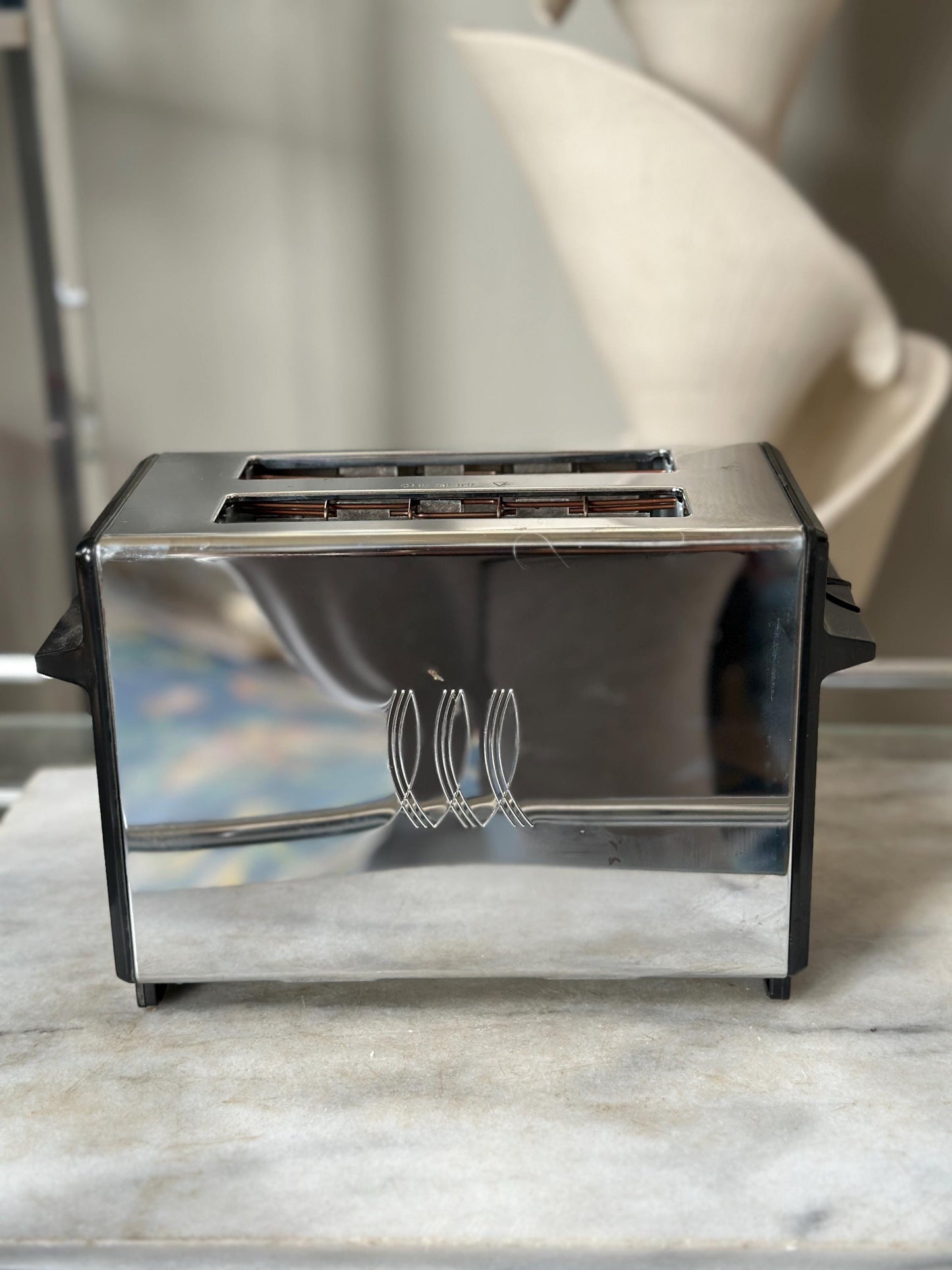 Vintage McGraw-Edison Toastmaster B700B Toaster | Chrome & Black 2-Slice Toaster | Tested, Working | Mid-Century Kitchen Appliance | Retro