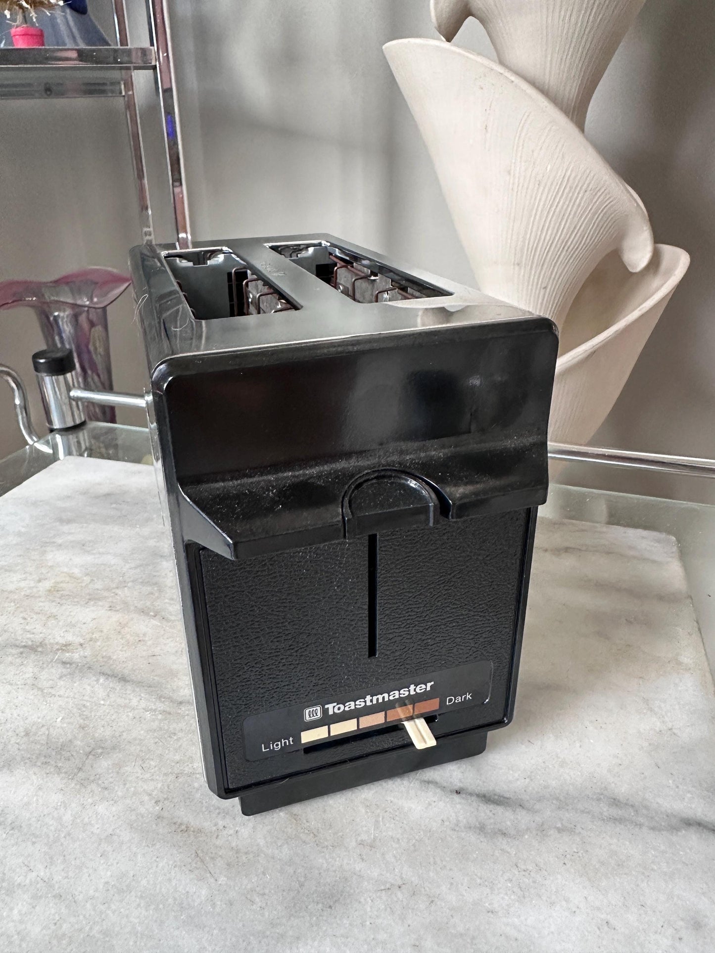 Vintage McGraw-Edison Toastmaster B700B Toaster | Chrome & Black 2-Slice Toaster | Tested, Working | Mid-Century Kitchen Appliance | Retro
