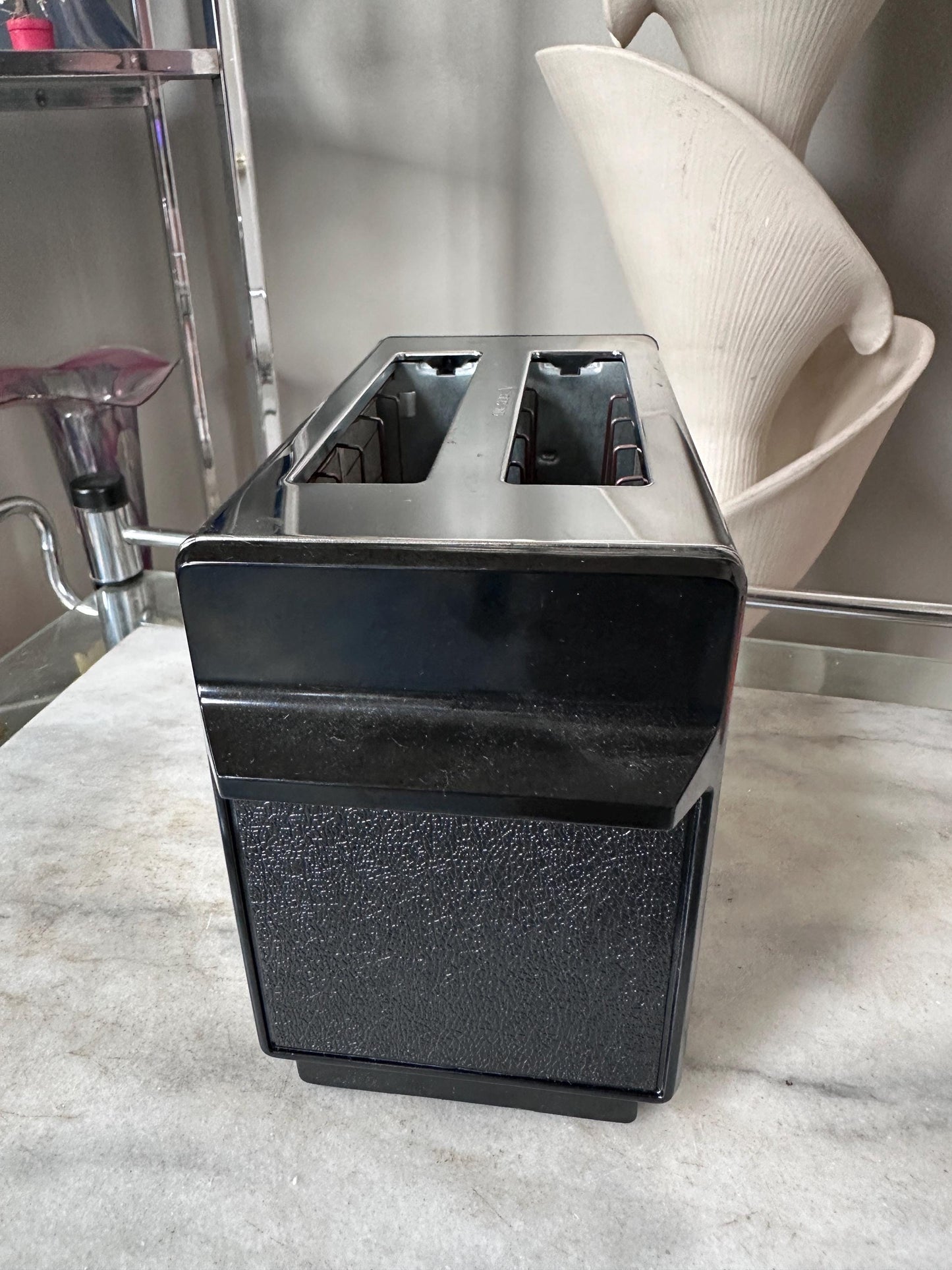 Vintage McGraw-Edison Toastmaster B700B Toaster | Chrome & Black 2-Slice Toaster | Tested, Working | Mid-Century Kitchen Appliance | Retro