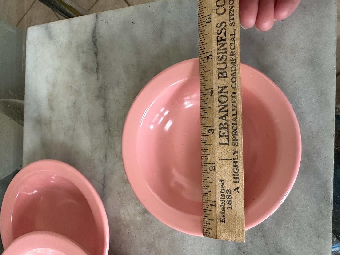 Vintage 5” Boonton Pink Melamine Melmac Bowls 301-5 Made in the USA - Set of 5