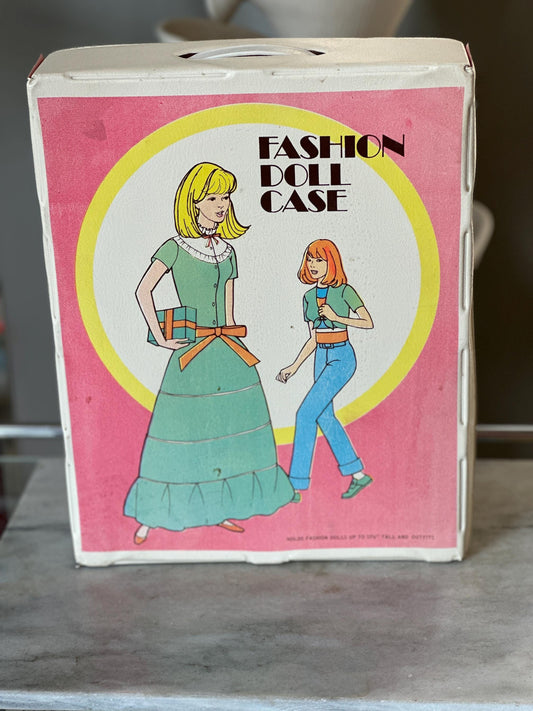Vintage Fashion Doll Case Holds Barbie & Clothes