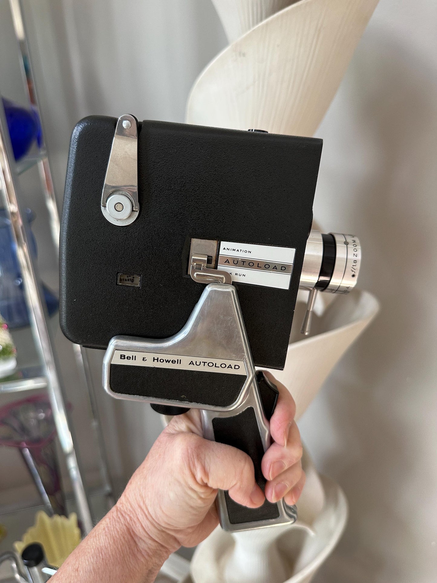 Vintage Bell & Howell Movie Outfit – Model 256 8mm Projector + Zoom Reflex Auto Load Movie Camera – Lighting Kit Included