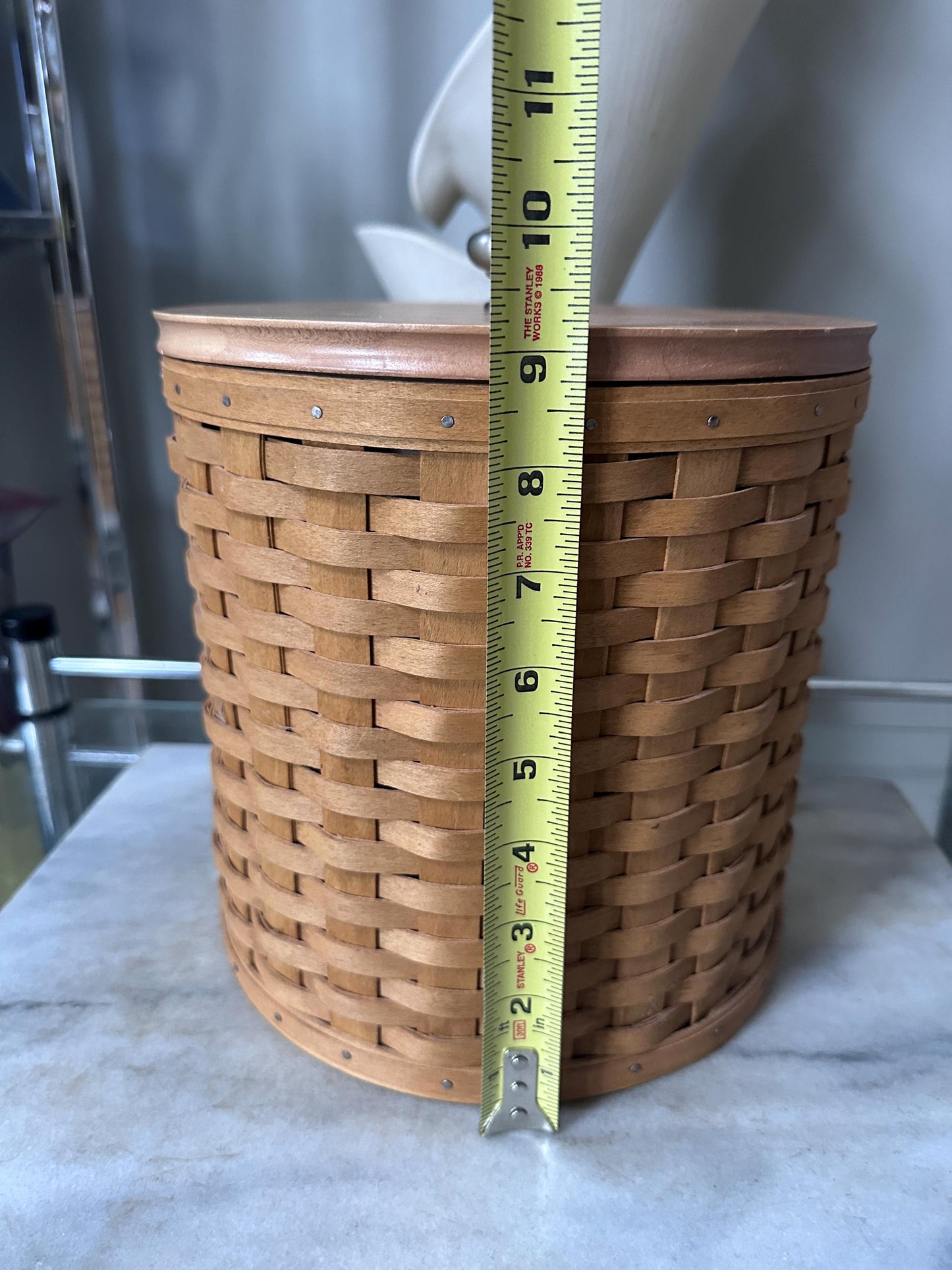 Vintage 2003 Longaberger 16-Piece Canister Basket Set with Wooden Lids +  Protectors | Signed & Dated | Original Pamphlets Included