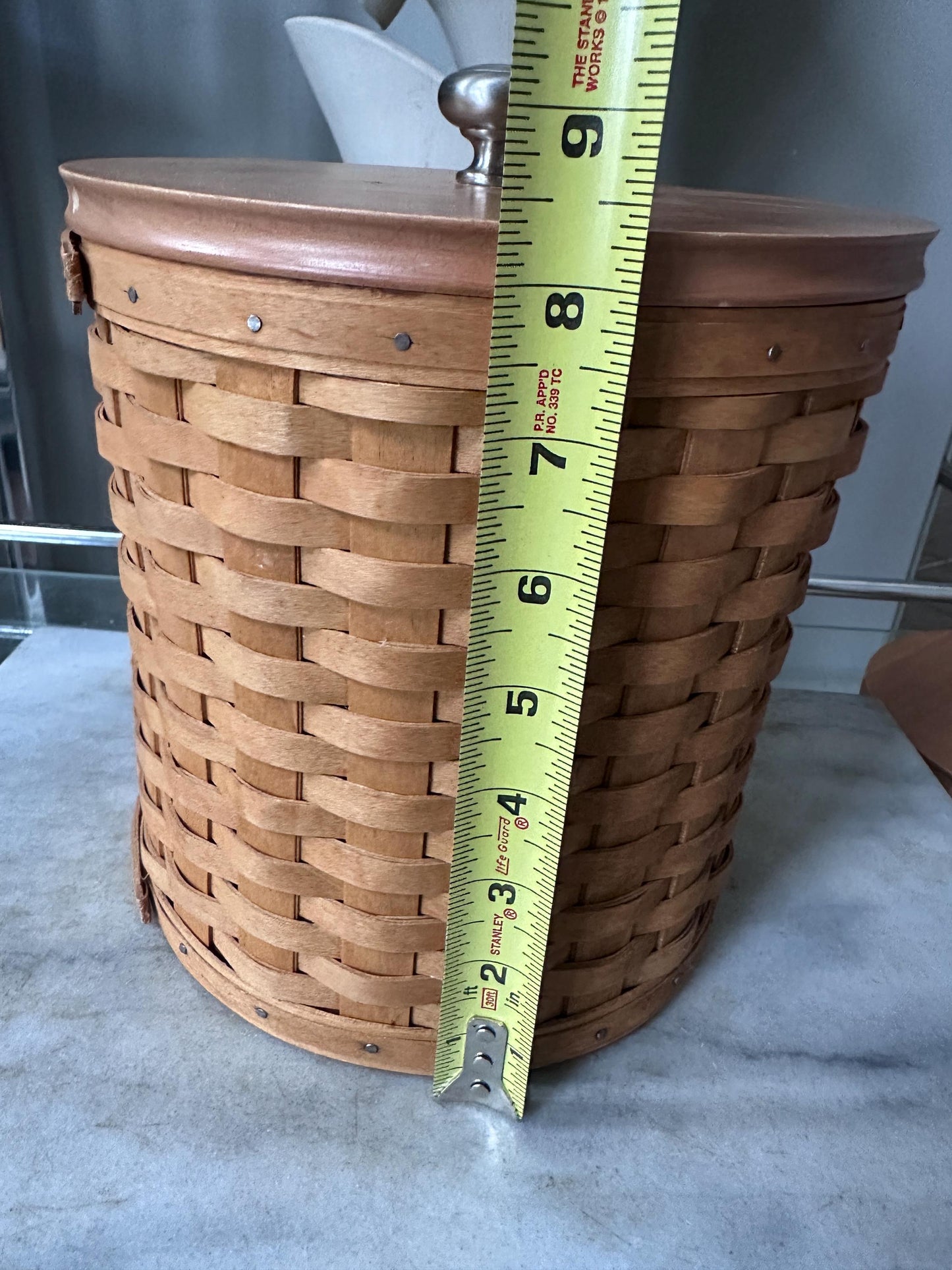 Vintage 2003 Longaberger 16-Piece Canister Basket Set with Wooden Lids +  Protectors | Signed & Dated | Original Pamphlets Included