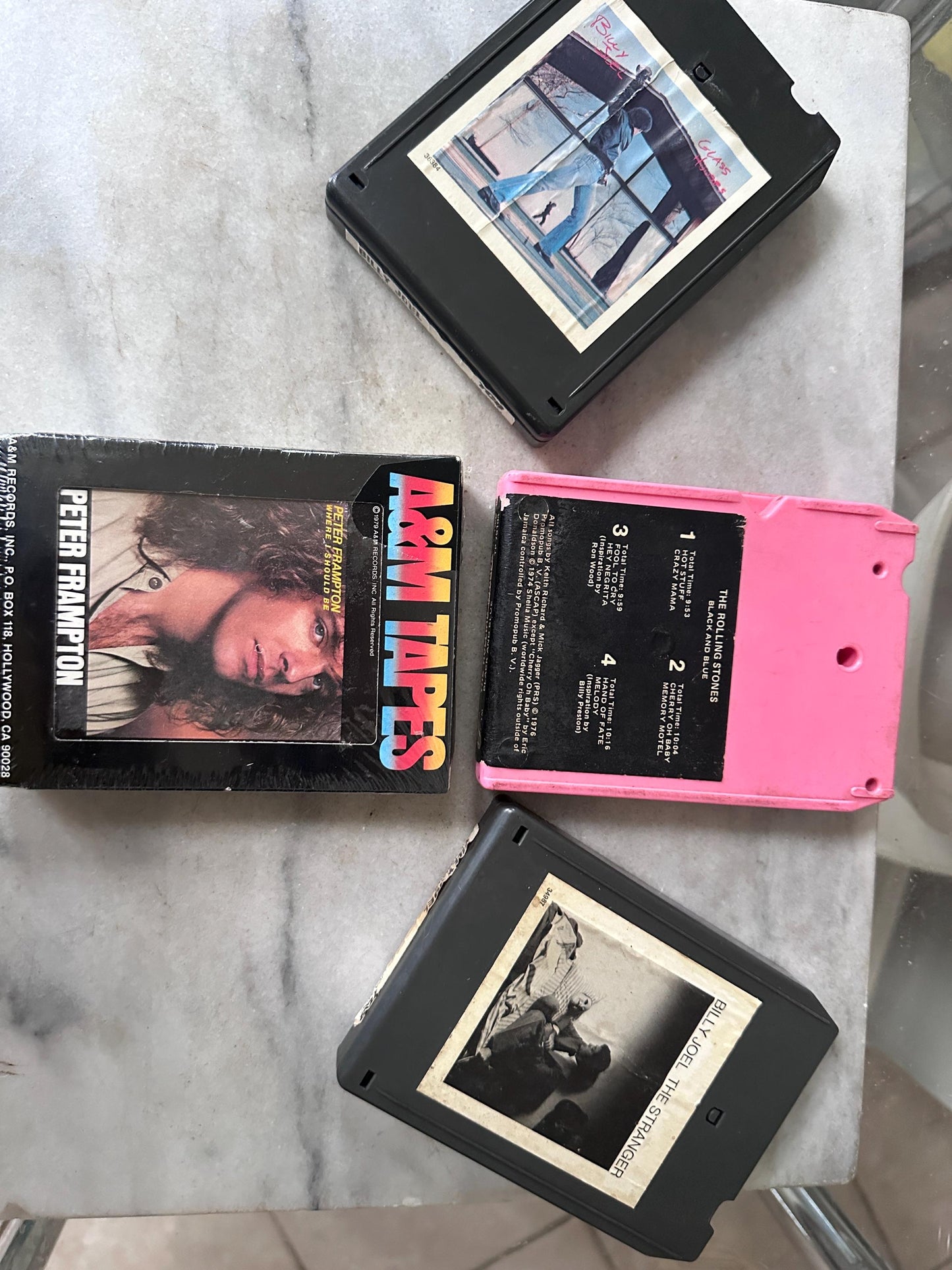 Vintage Mock Croc  8 Track Case | Faux Leather 30  8 Track Tape Carrying Case with 30 Tapes – 70s-80s, Cars, Blondie, Led Zeppelin and More