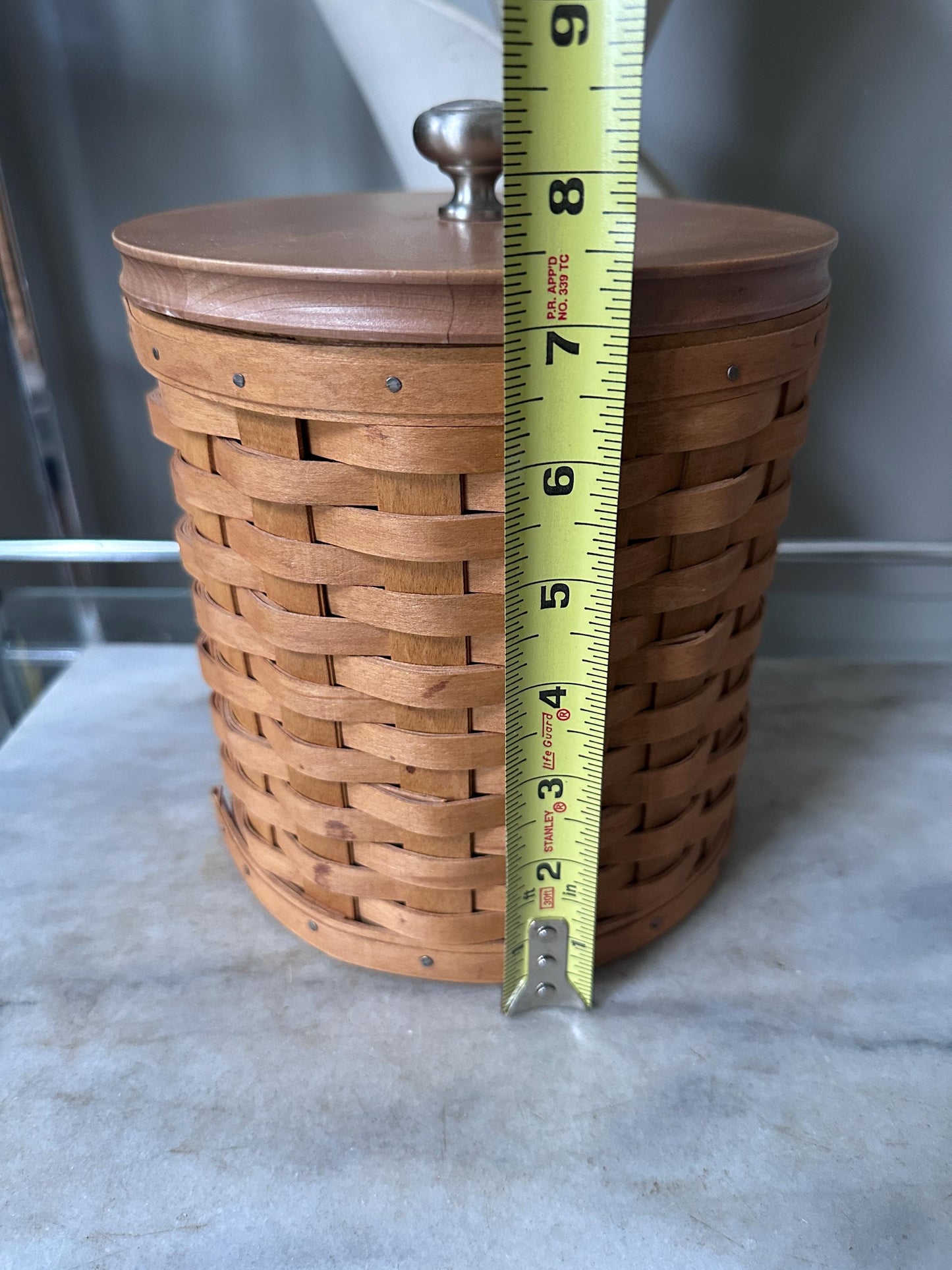 Vintage 2003 Longaberger 16-Piece Canister Basket Set with Wooden Lids +  Protectors | Signed & Dated | Original Pamphlets Included