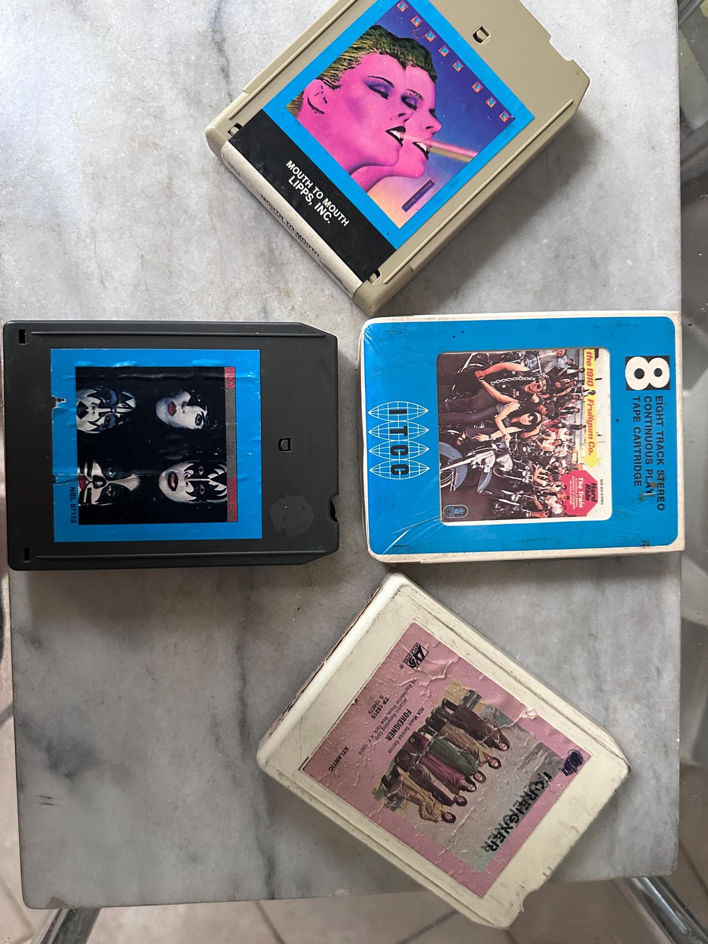 Vintage Mock Croc  8 Track Case | Faux Leather 30  8 Track Tape Carrying Case with 30 Tapes – 70s-80s, Cars, Blondie, Led Zeppelin and More