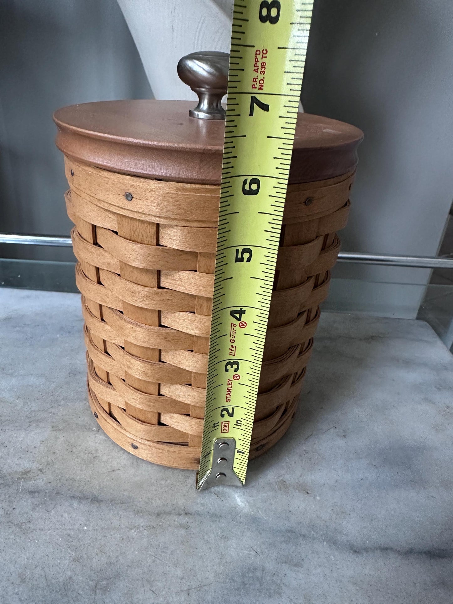 Vintage 2003 Longaberger 16-Piece Canister Basket Set with Wooden Lids +  Protectors | Signed & Dated | Original Pamphlets Included