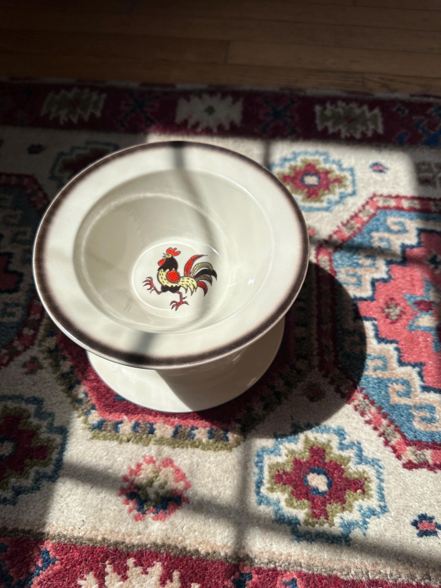 Set of 2 Vintage Metlox Red Rooster Cereal Bowls – Farmhouse Kitchen MCM USA, 7.25”