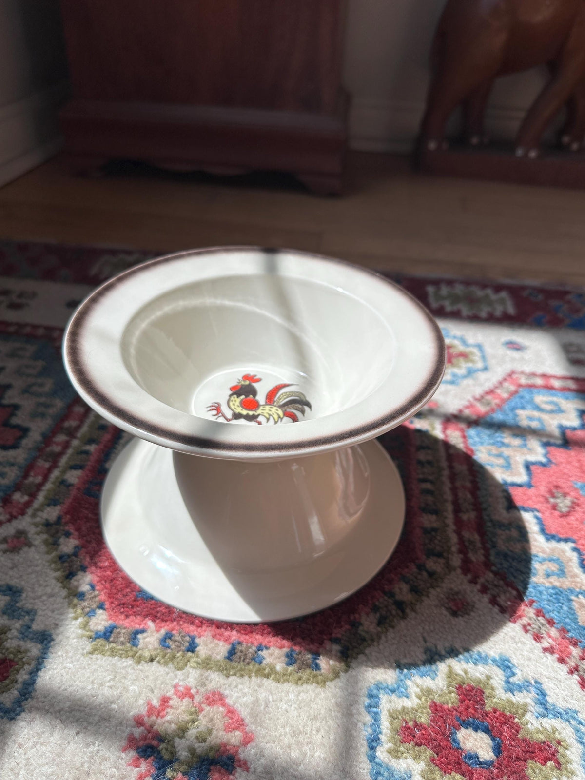 Set of 2 Vintage Metlox Red Rooster Cereal Bowls – Farmhouse Kitchen MCM USA, 7.25”