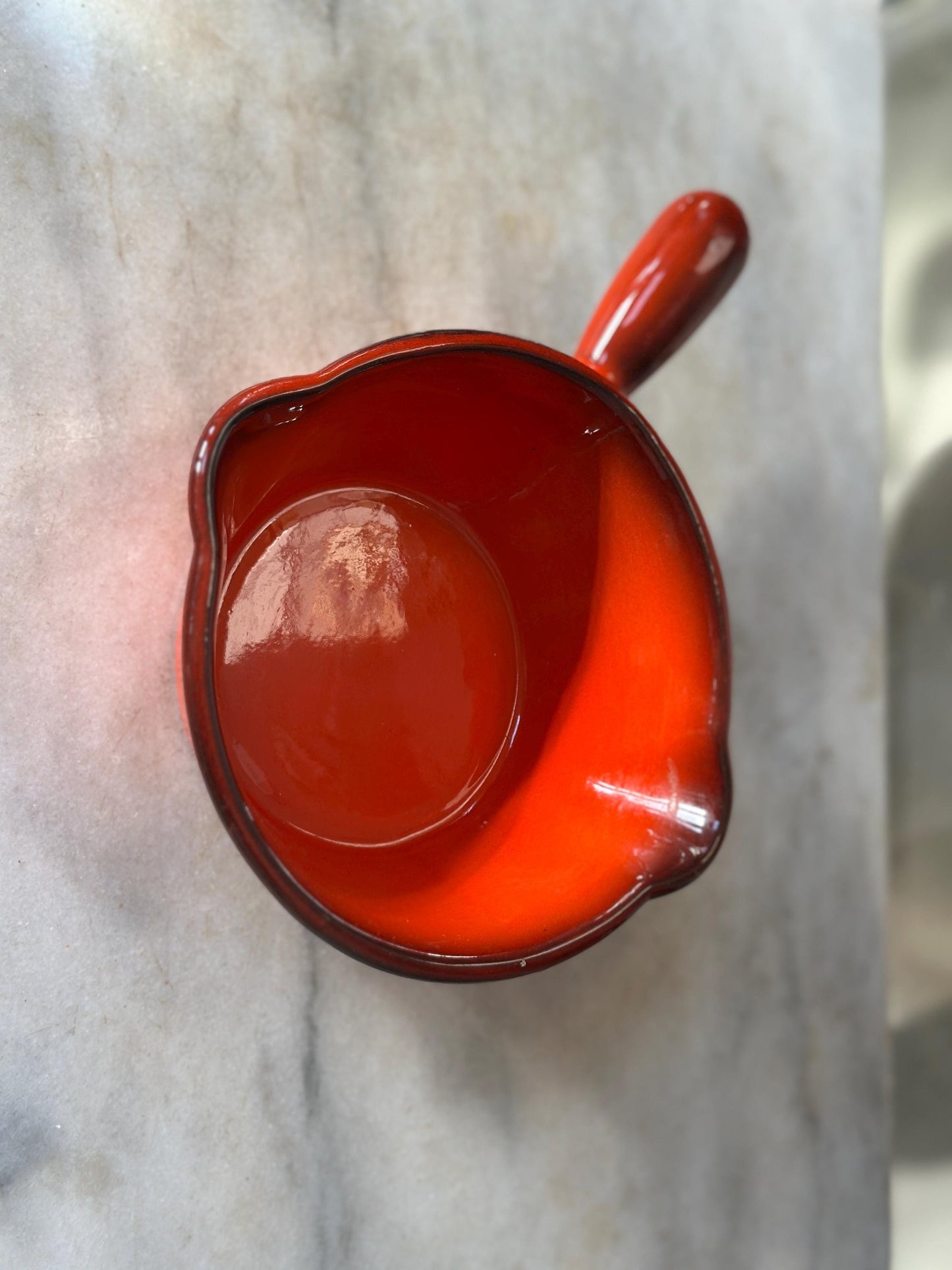 Vintage Metlox Poppytrail Vernon Ware Red Rooster Gravy Boat | California Pottery Sauce Server | Mid Century Modern Farmhouse 1960s