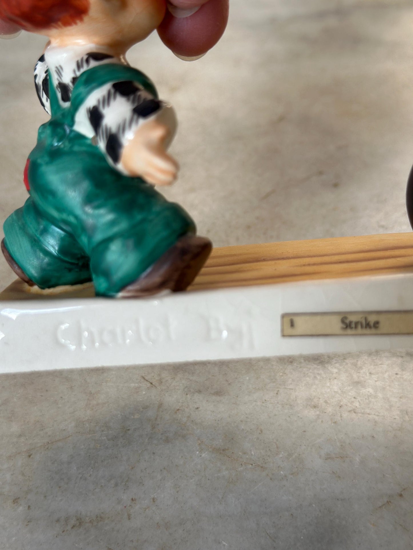 Vintage Original Charlot BYJ “Strike” Figurine | Goebel W. Germany | 1957 | Redheads Collection