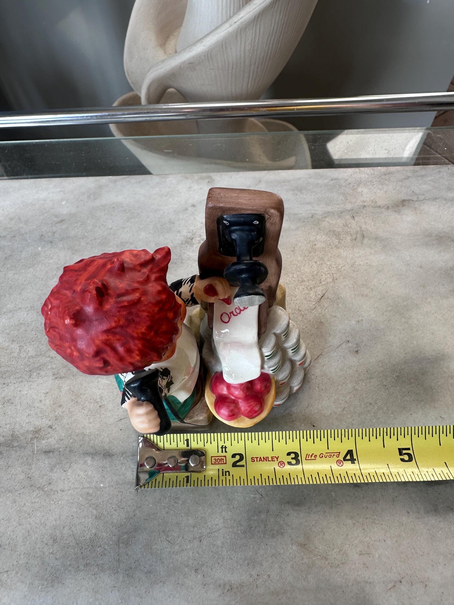 Vintage Goebel “Super Service” Grocer Red Head Figurine by Charlot BYJ 39 | W. Germany | 1959 | Mid-Century Collectible
