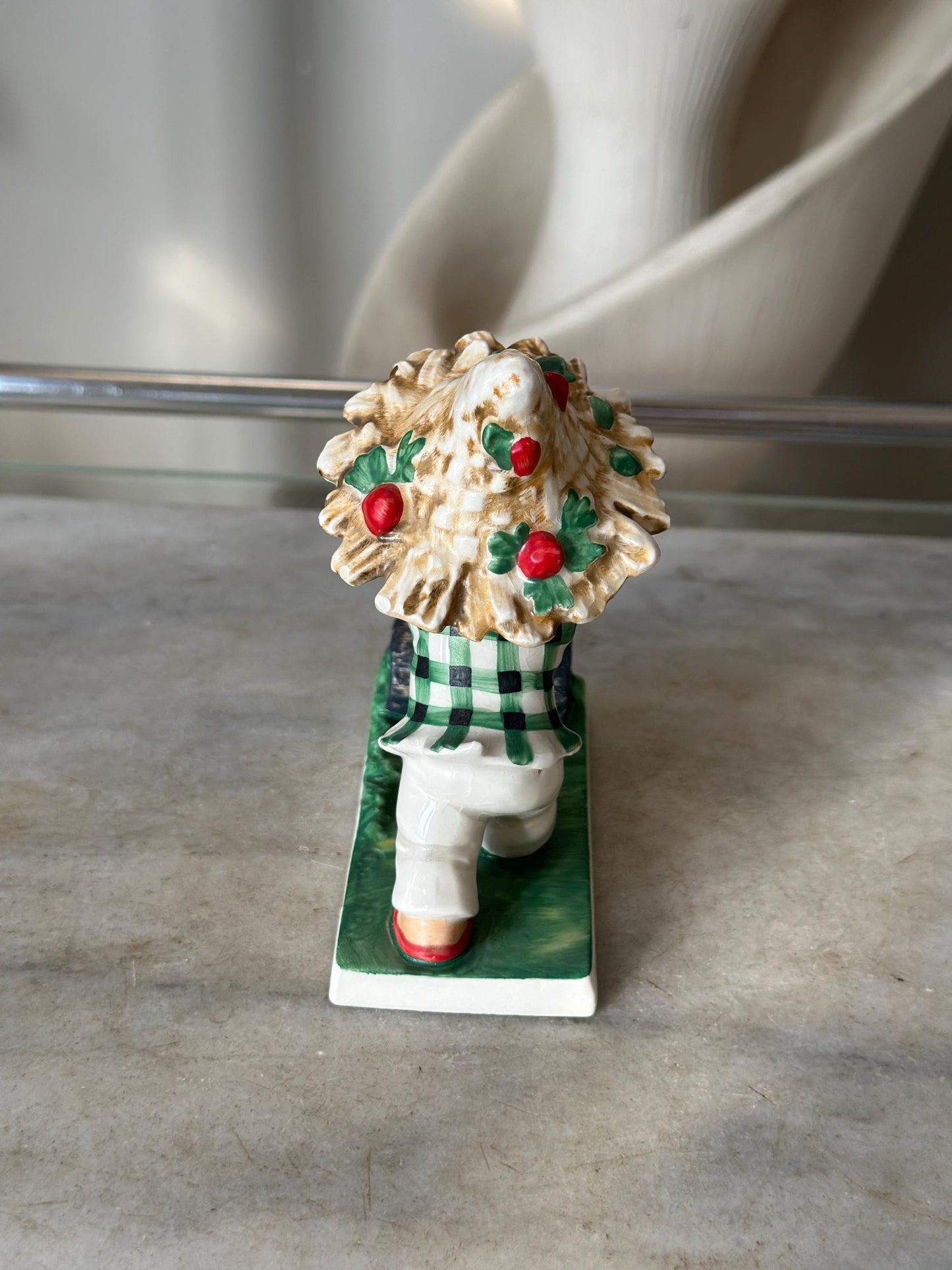 Vintage 1967 Charlot Byj #49 “Trim Lass” Figurine by W. Goebel W. Germany | Redheads Collection | Springtime Decal | Collectible Girl Figure