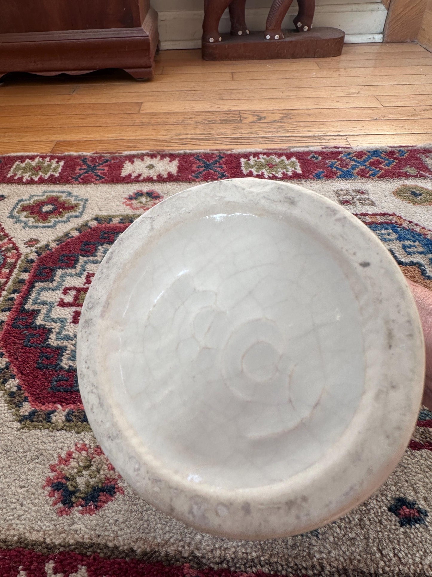 Vintage McCoy Peacock / Bird of Paradise Vase, Glossy White Art Pottery,Mid Century McCoy, 8” Ceramic Vase, USA Pottery - SEE DESCRIPTION