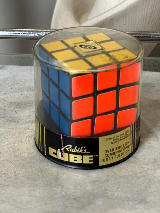 Vintage 1980 Original Rubik’s Cube | NOS New Old Stock | Sealed Unopened Package | Made in Hong Kong | Authentic Ideal Toy | Retro Puzzle Co
