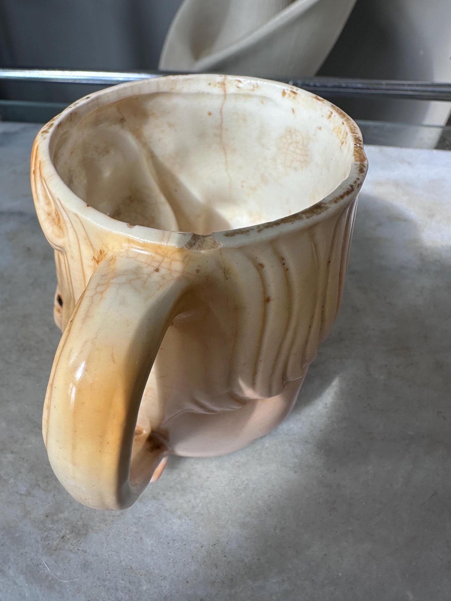 Vintage 1970s Naughty Novelty Coffee Mug | Nude Woman Swinging Boobs Mug | Made in Japan | Adult Humor | Bachelor Barware | Collectible