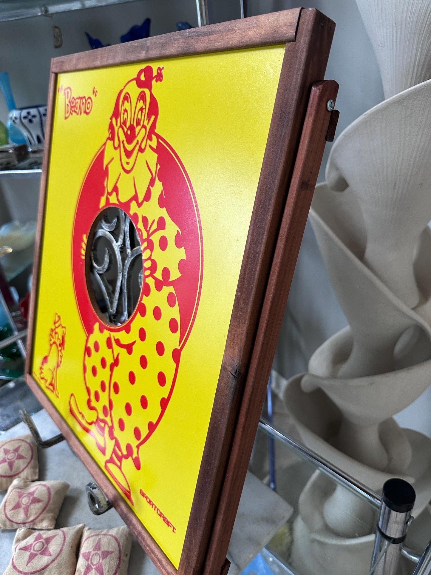 Vintage 1970s Sportcraft Beano the Clown Bean Bag Toss Game | Original Box | Mid-Century Carnival Game | Retro Family Game | Collectible Toy