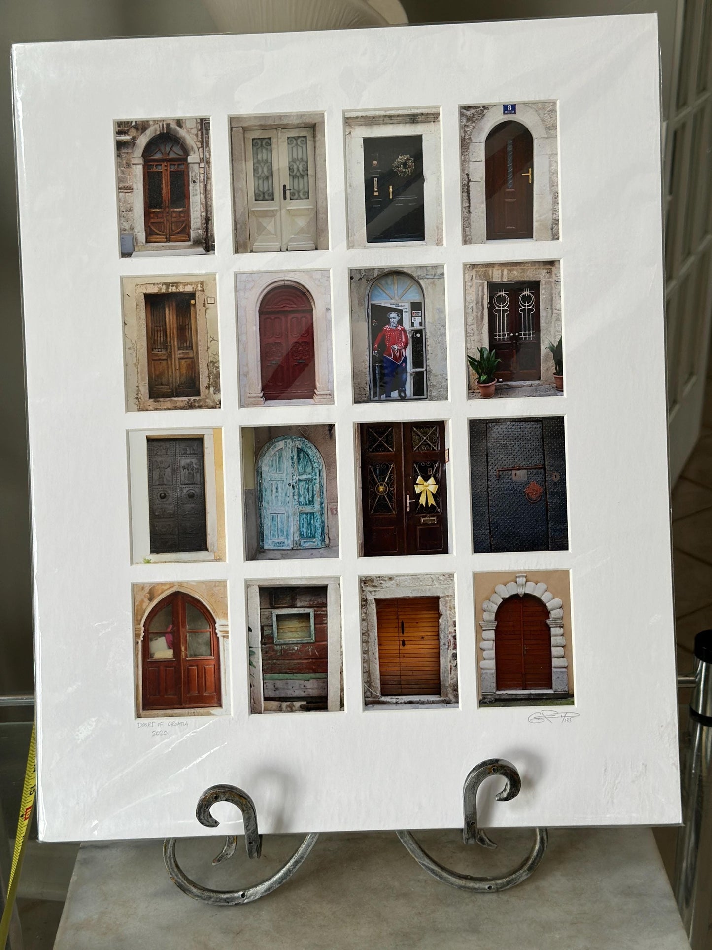 Doors of Trogir by EFL Pembrooke | Croatia Photo Collage | Professionally Matted Architectural Photography | 16” x 20”
