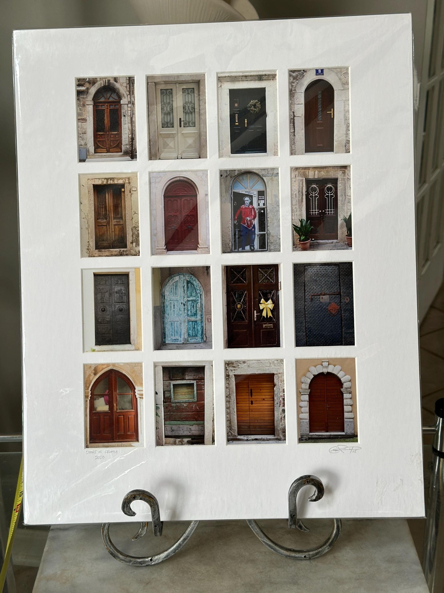 Doors of Trogir by EFL Pembrooke | Croatia Photo Collage | Professionally Matted Architectural Photography | 16” x 20”