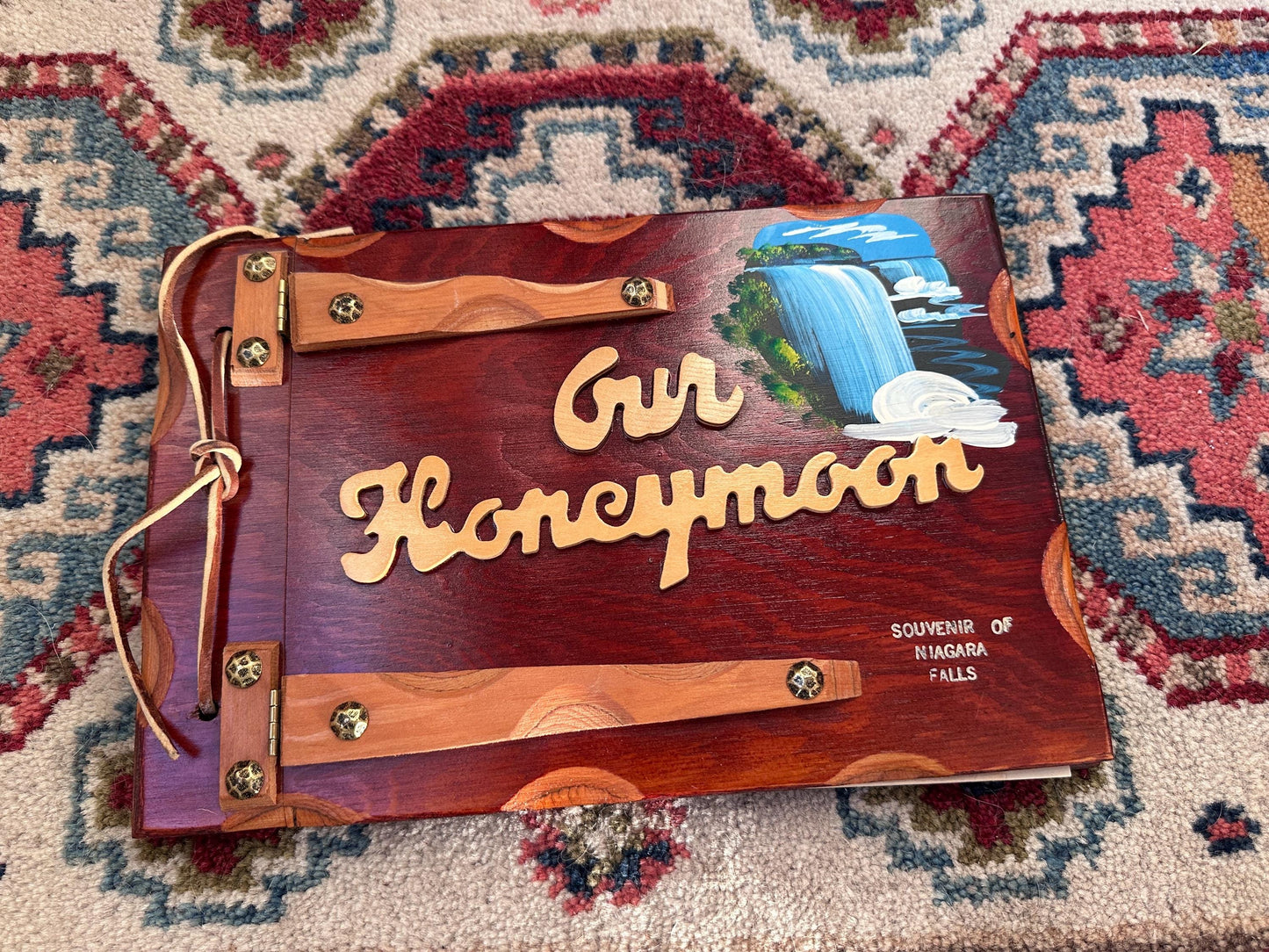 Vintage Niagara Falls Honeymoon Album Souvenir | Unused MCM Travel Photo Album | Rare Kitschy Vacation Keepsake | Mid-Century Memorabilia