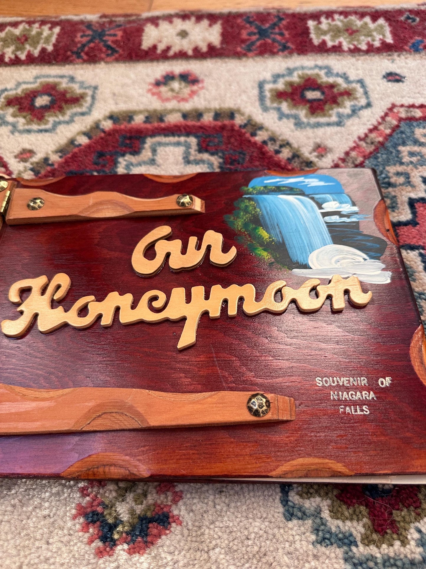 Vintage Niagara Falls Honeymoon Album Souvenir | Unused MCM Travel Photo Album | Rare Kitschy Vacation Keepsake | Mid-Century Memorabilia
