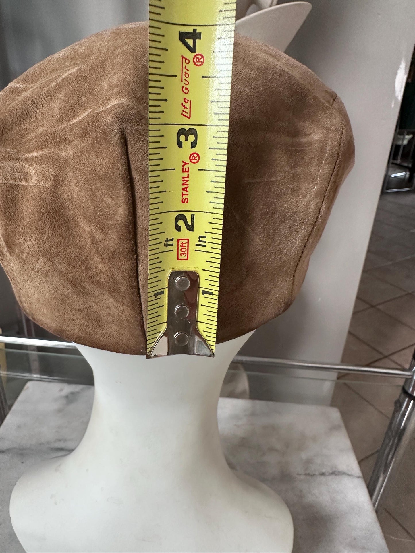 Vintage Woolrich Brown Suede Newsboy Cap | Men’s Size Small | Retro Country Style Hat | Classic Leather Driving Cap