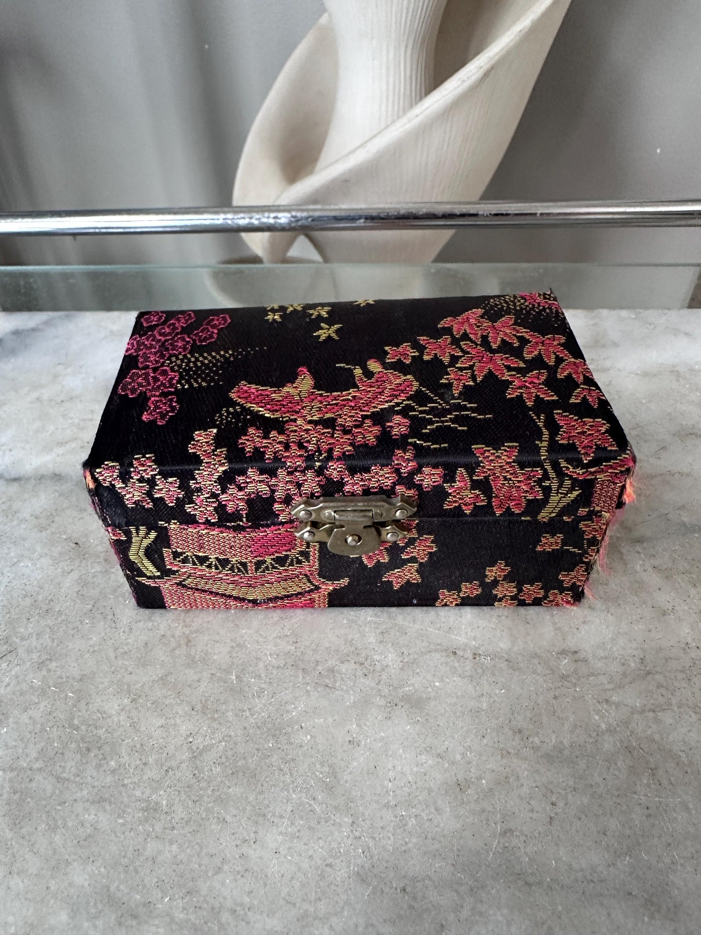 Vintage Panda Baoding Balls with Brocade Box - Chinese Stress Relief