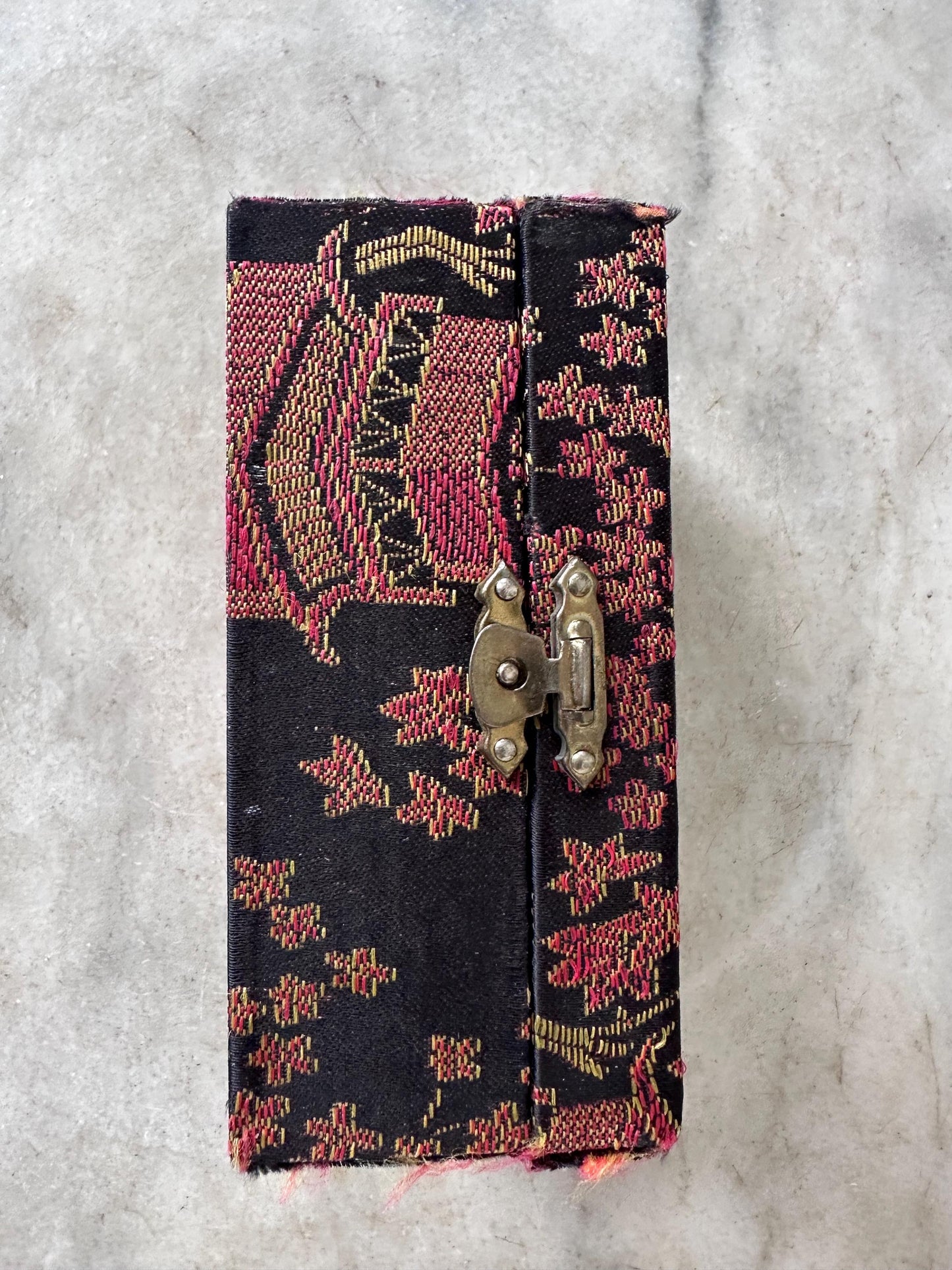 Vintage Panda Baoding Balls with Brocade Box - Chinese Stress Relief