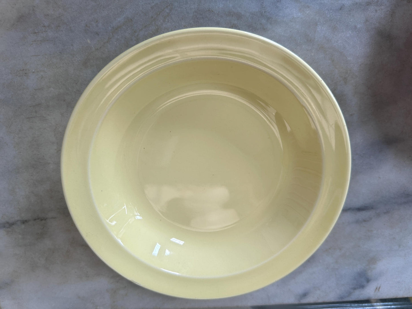 Vintage Lu-Ray Pastel Bowls Set of 2 | Mid Century Dinnerware | Yellow, Pink | 7.75”| 1048